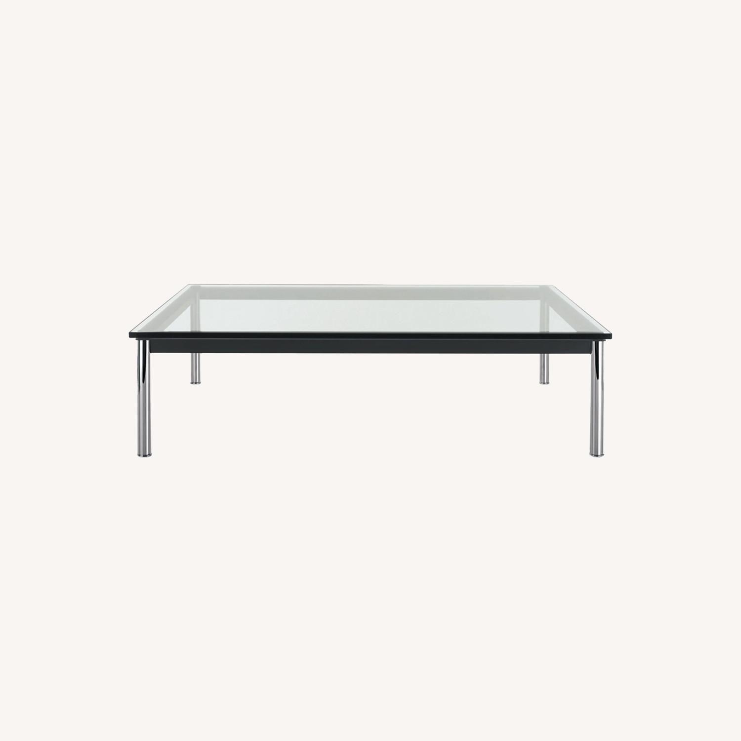 Cassina Glass & Chrome Coffee Table - image-5
