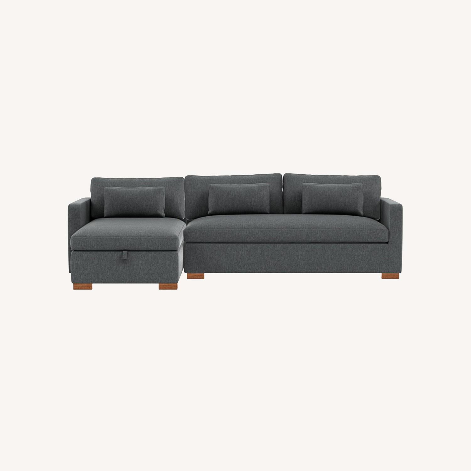 Interior Define CharlyStorage Sleeper Sectional Sofa AptDeco