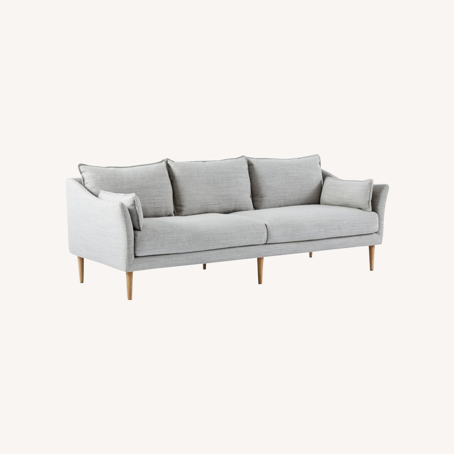 West Elm Antwerp Sofa - 89" (Platinum Weave) - image-0