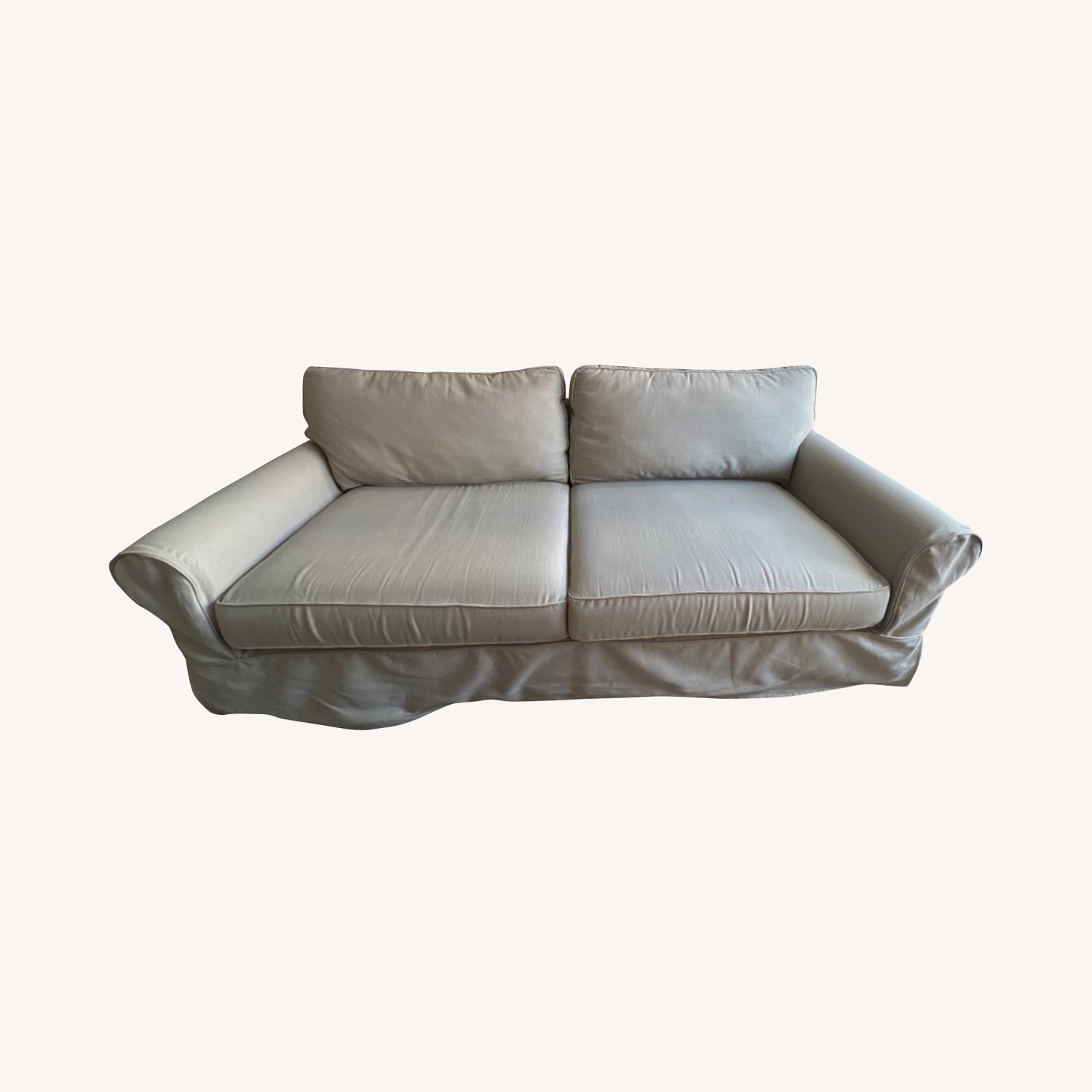 Pottery Barn Roll Arm Comfort Grand Sofa - image-0