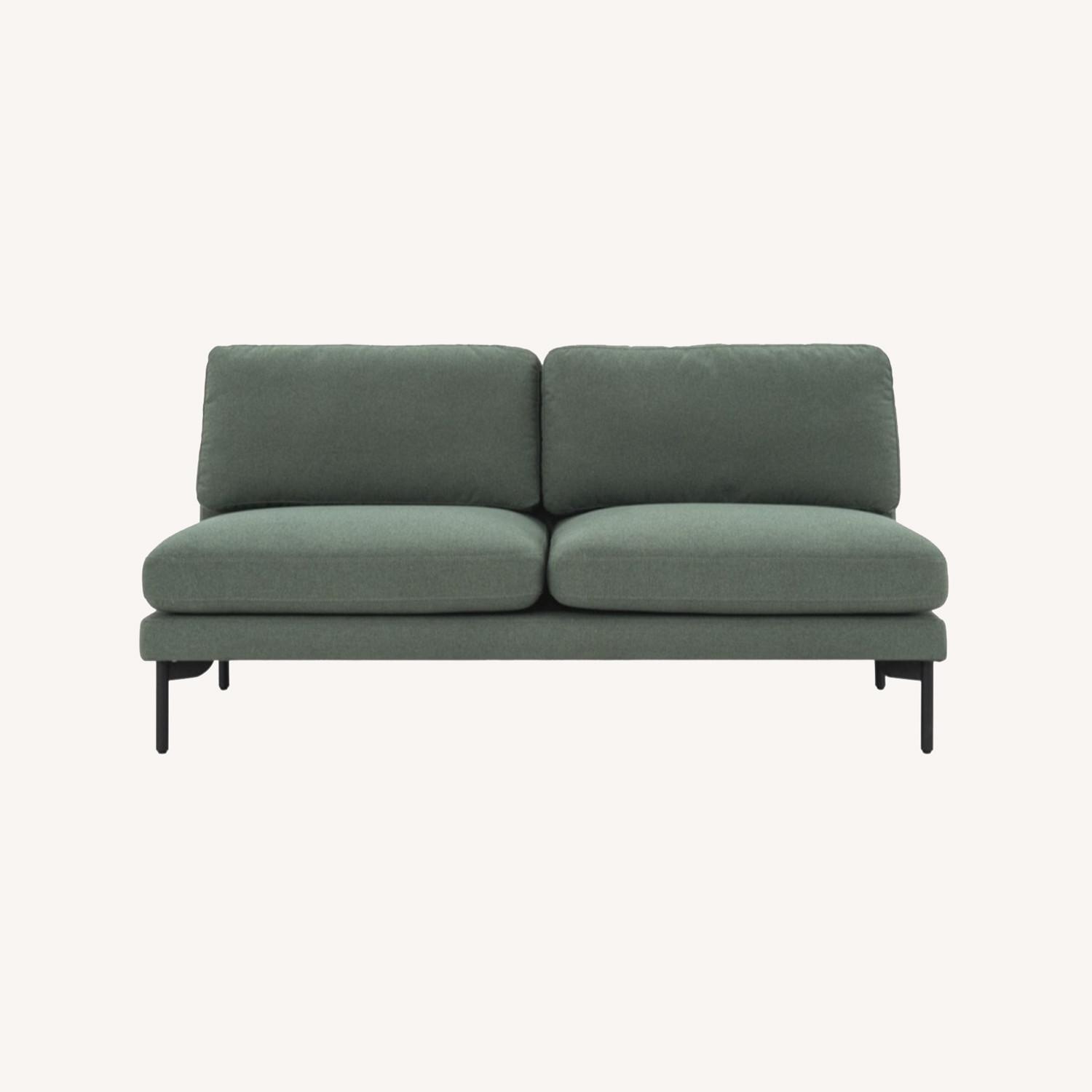 Castlery Pebble Armless 2-Seater Sofa, Forest Green - image-0