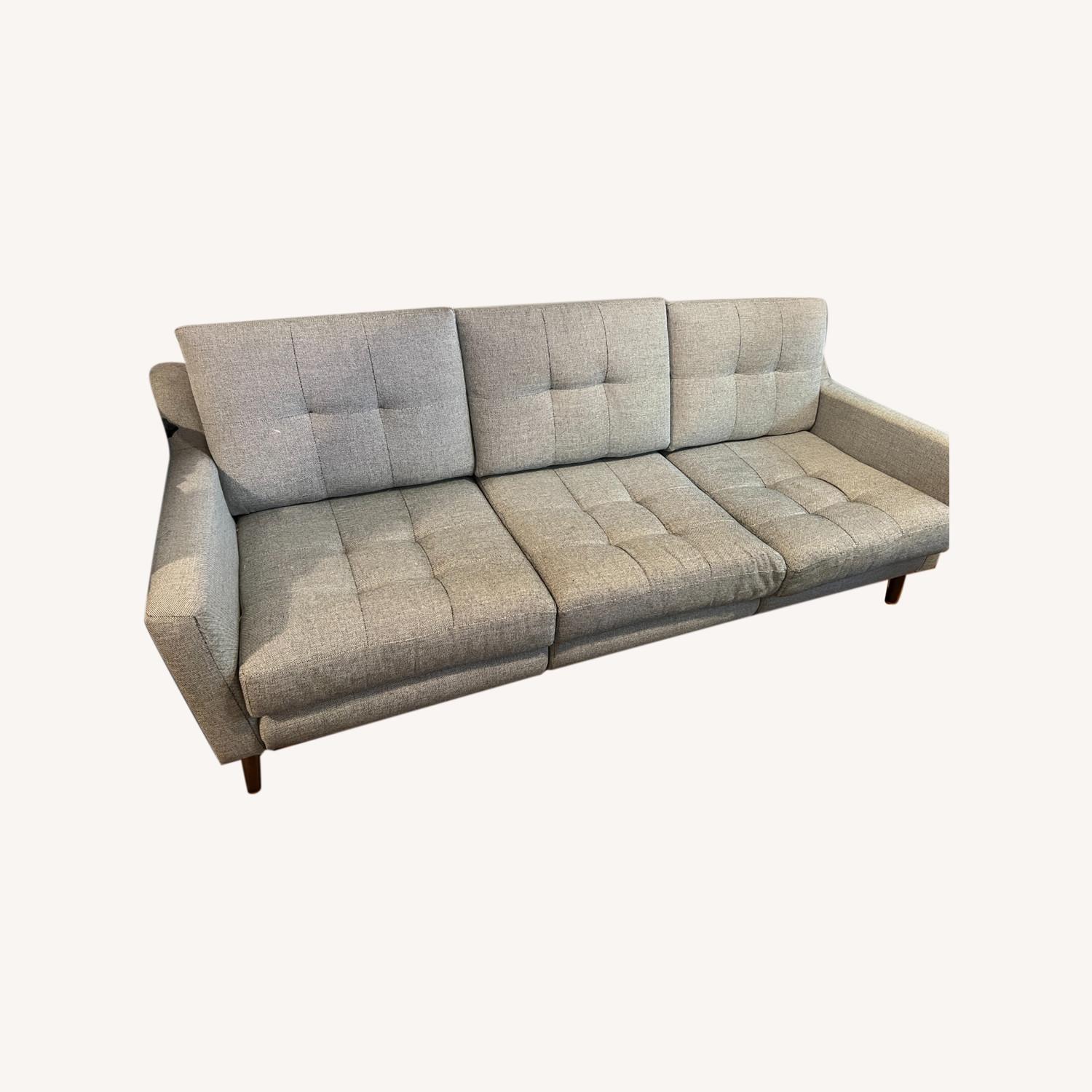 Burrow 3Seat Grey Couch AptDeco