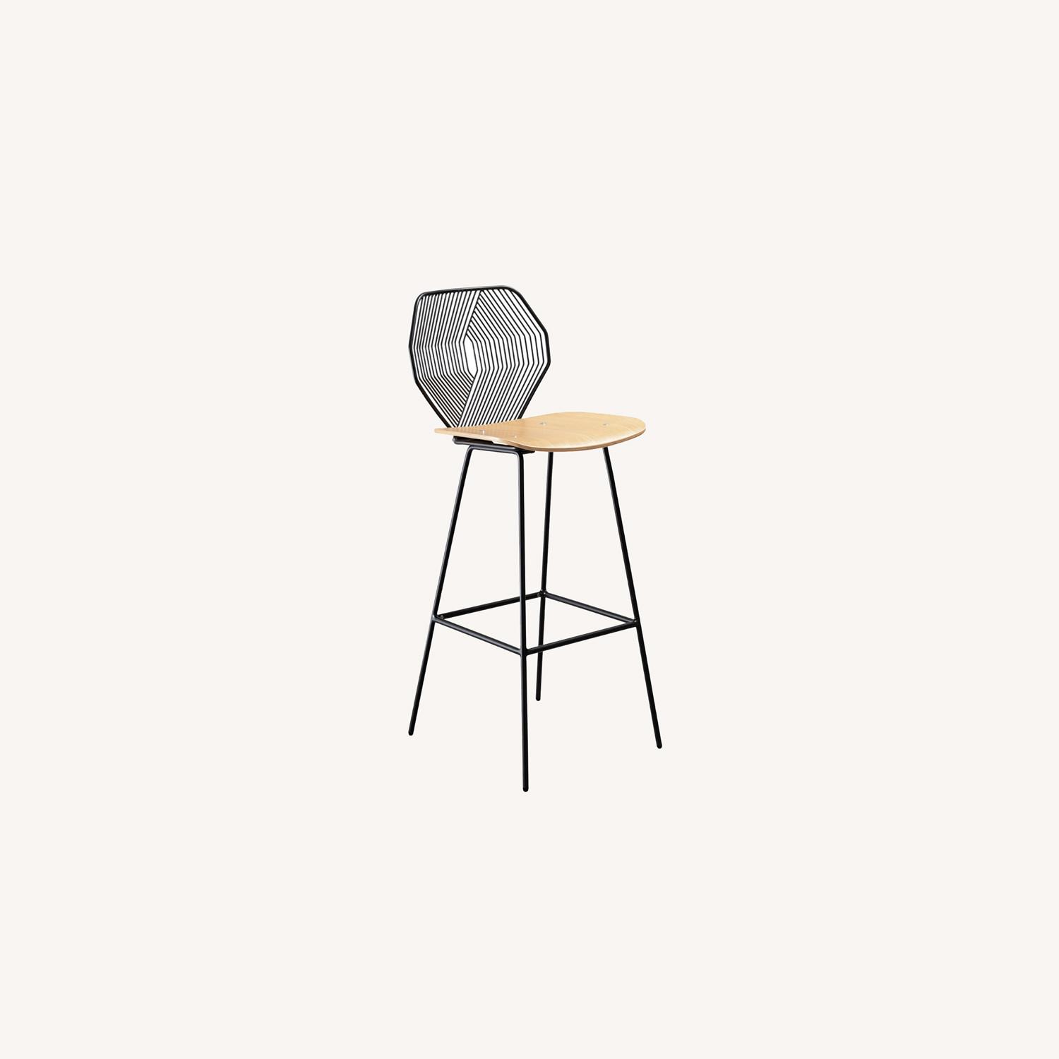 Bend Goods Wood&Wire Counter Stools in Black AptDeco