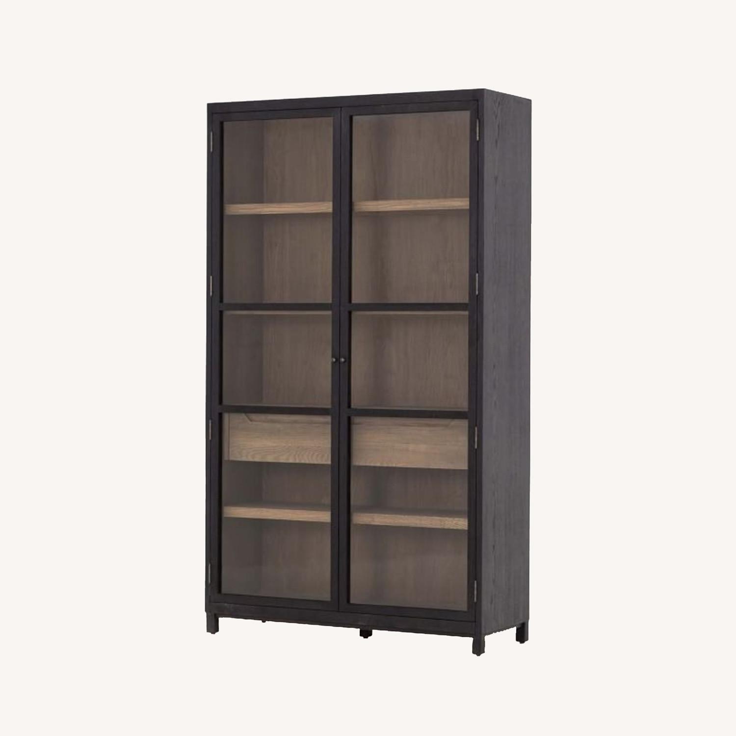 West Elm Drifted Oak and Glass Oak AptDeco