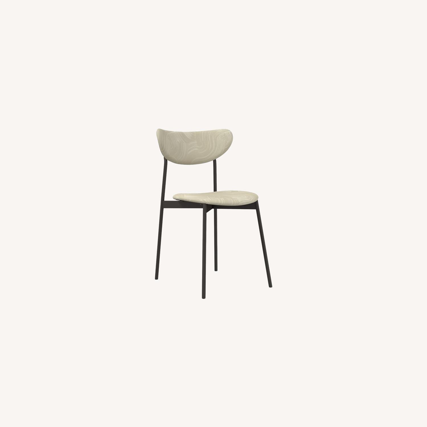 West Elm Upholstered Modern Petal Chair AptDeco