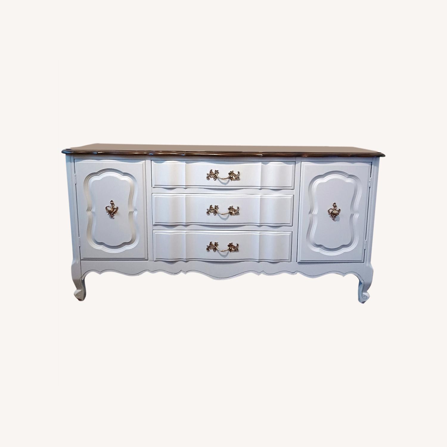 Refinished French Provincial Buffet Sideboard AptDeco