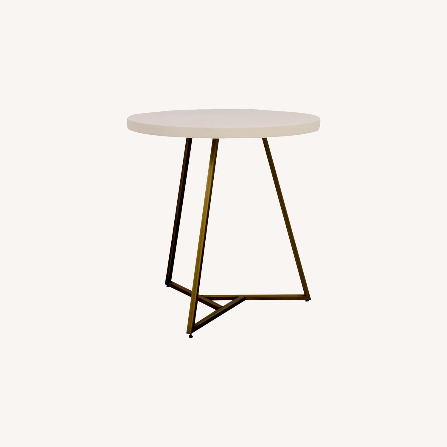 West Elm Lacquer Top Cafe Table - image-0