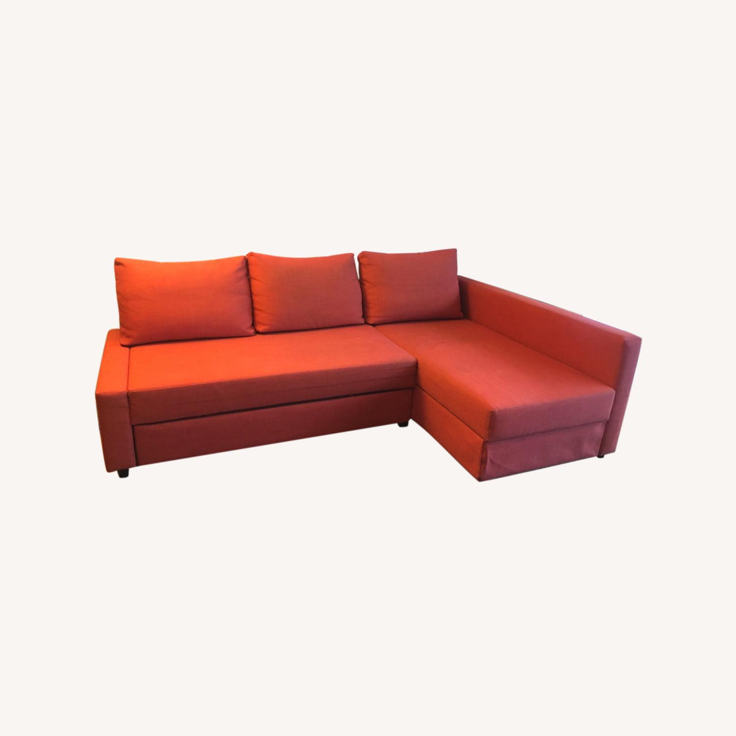 IKEA 3 Seat Sectional Sofa with Chaise and Storage - image-0