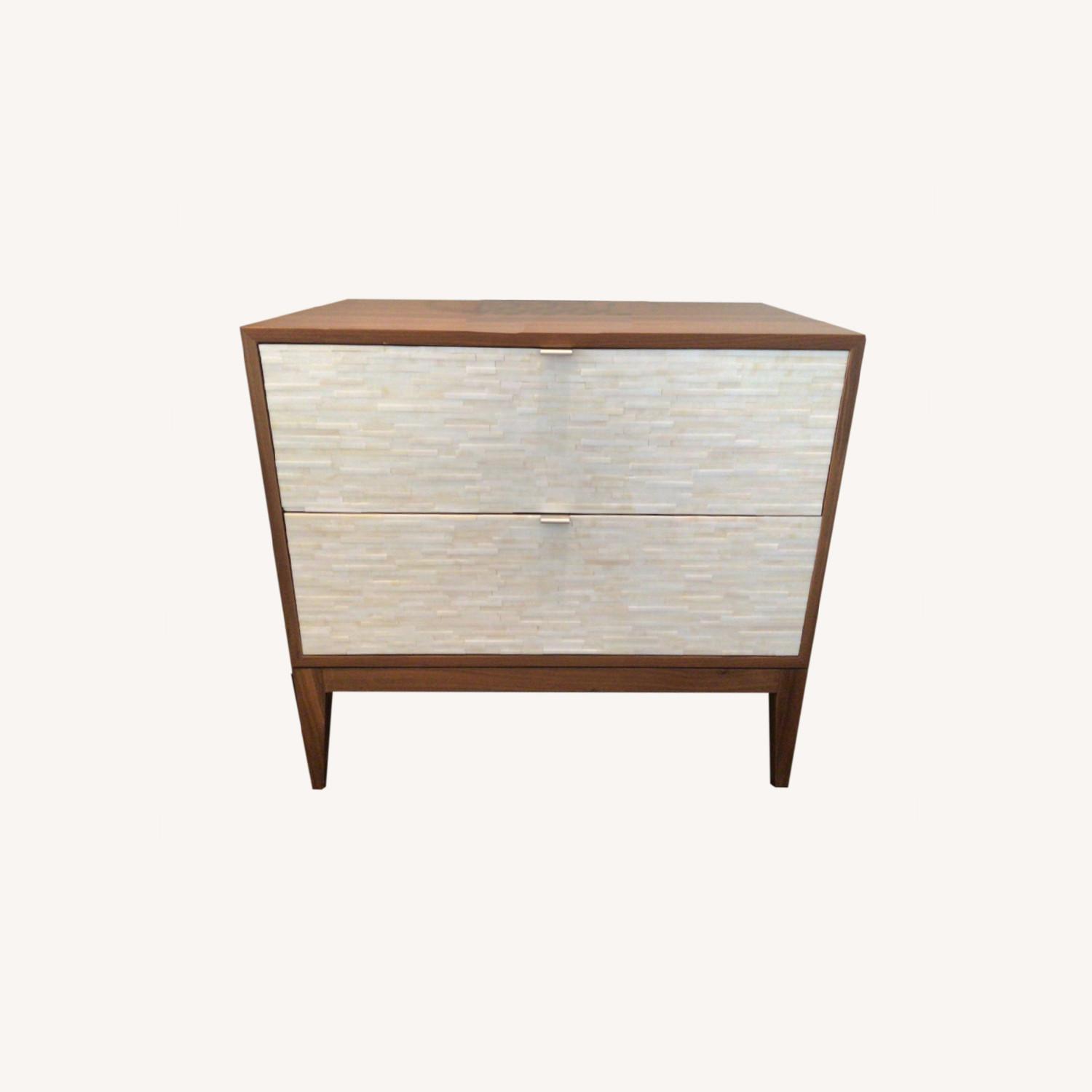 Custom Made Walnut Wood Nightstands - image-0