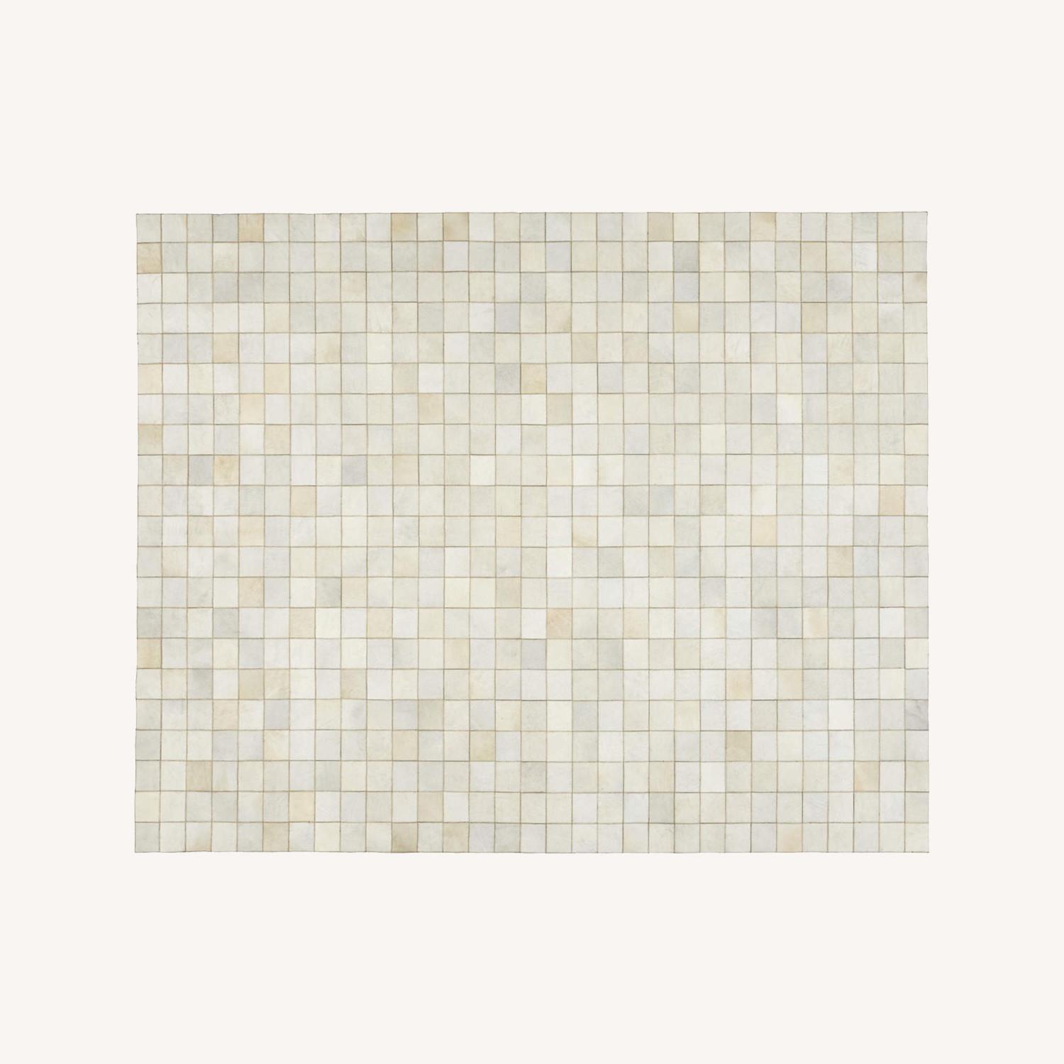 CB2 8 x 10 Hide Blanchette Rug - image-0