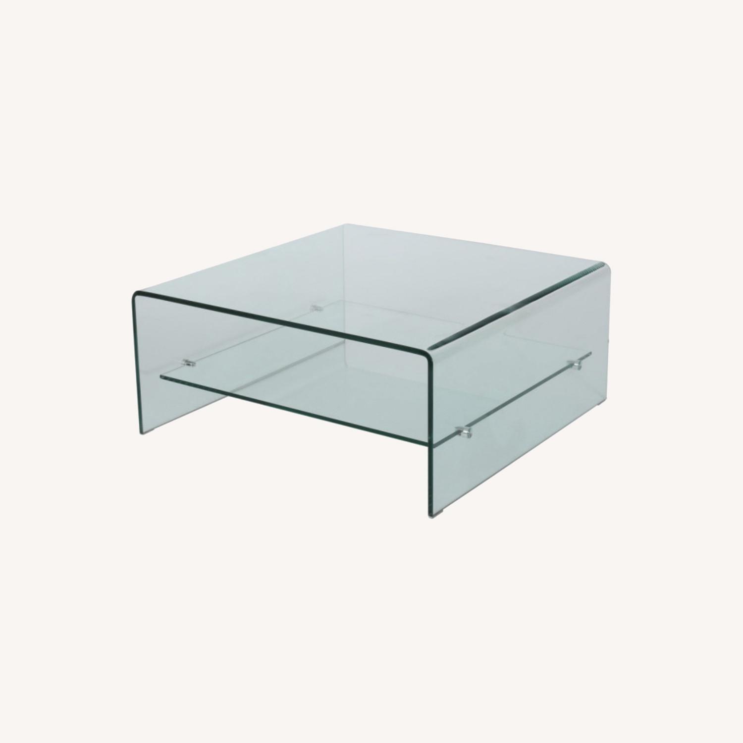 Houzz Glass Square Coffee Table AptDeco