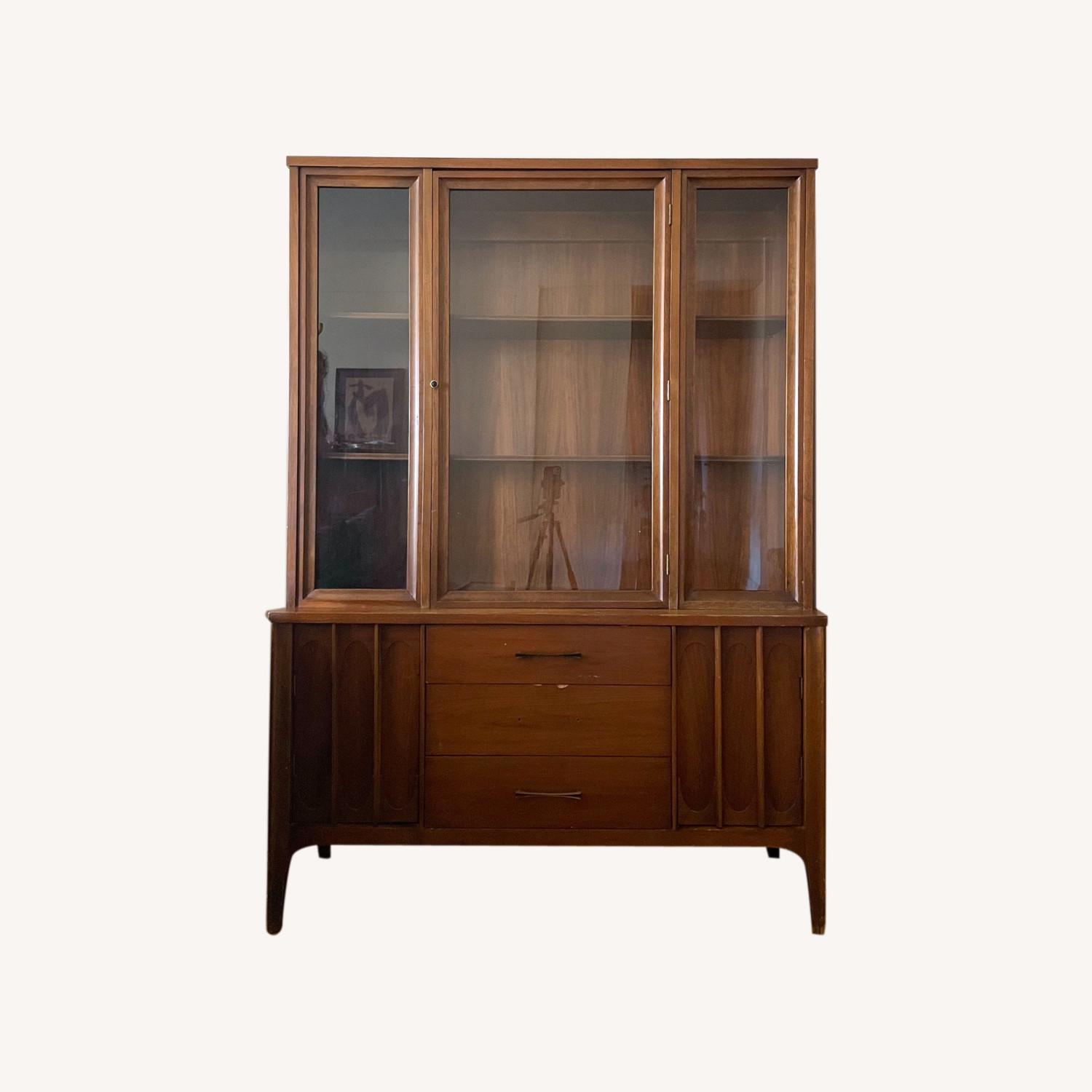 Mid-Century Modern Walnut Display Cabinet - image-9