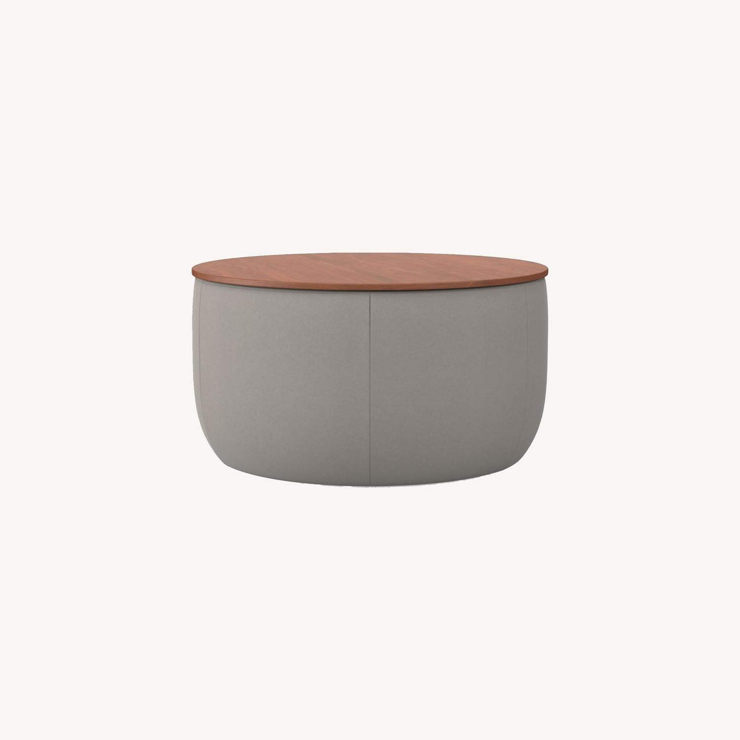 West Elm Upholstered Storage Base Ottoman Large AptDeco