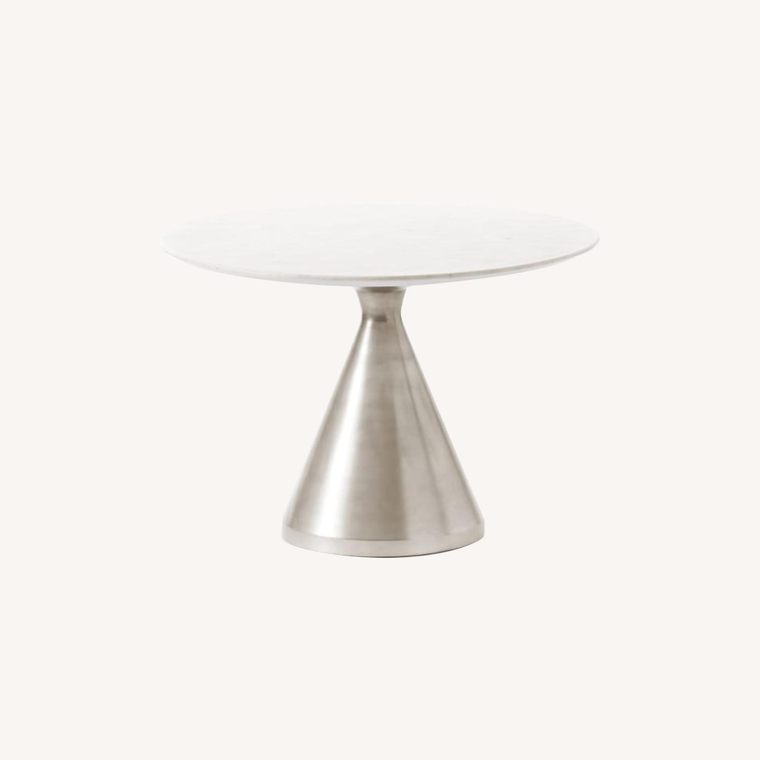 West Elm Silhouette Pedestal Round Dining Table AptDeco