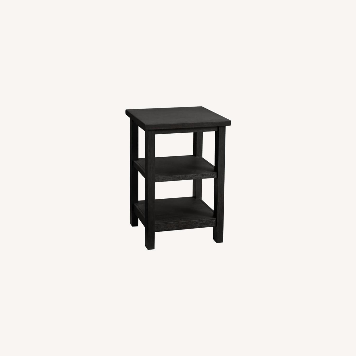 Pottery Barn Tacoman Open Nightstand, Black - image-0