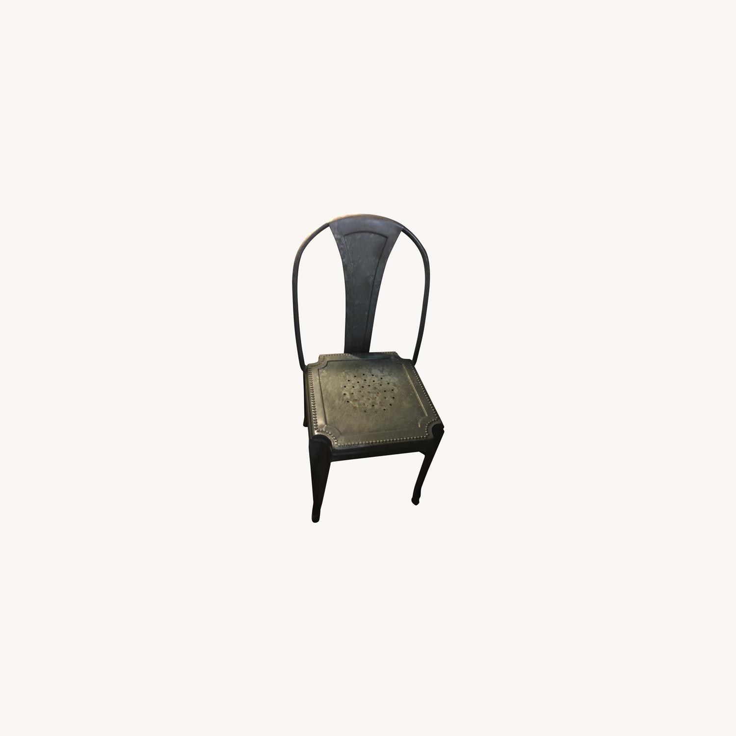 Crate & Barrel Metal Chairs - AptDeco