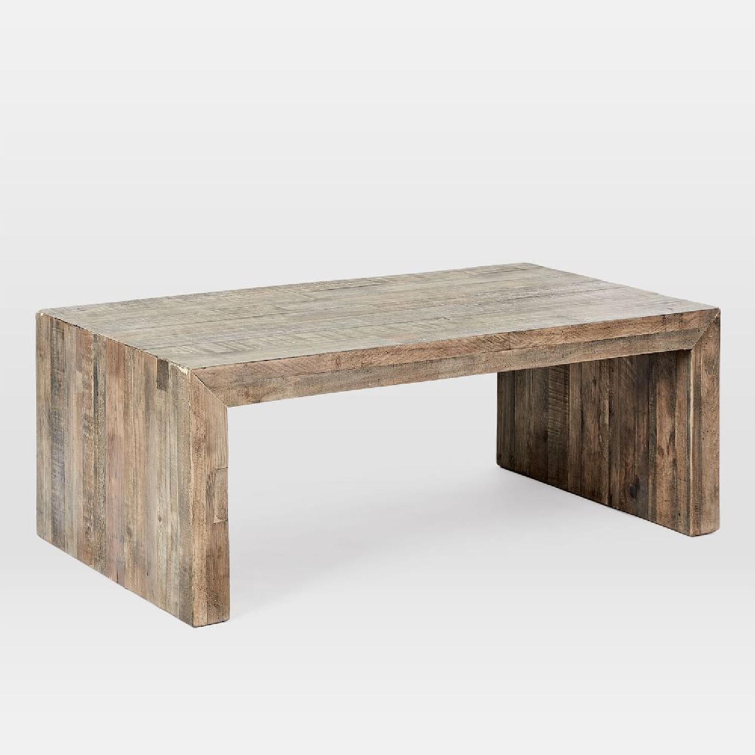 West Elm Emmerson Reclaimed Wood Coffee Table, Stone Gray - image-5