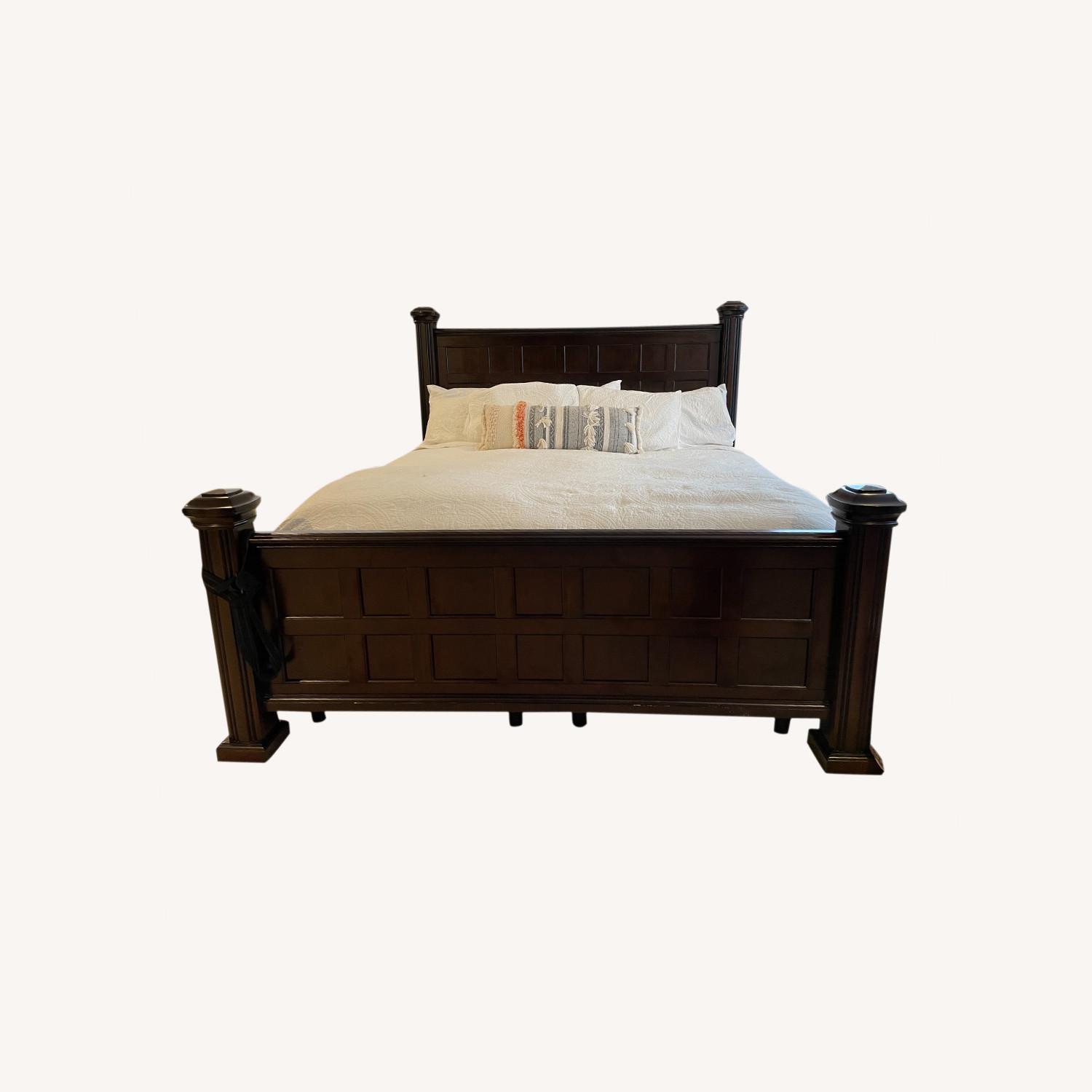 California King Poster Bed by Raymour & Flanigan - image-0