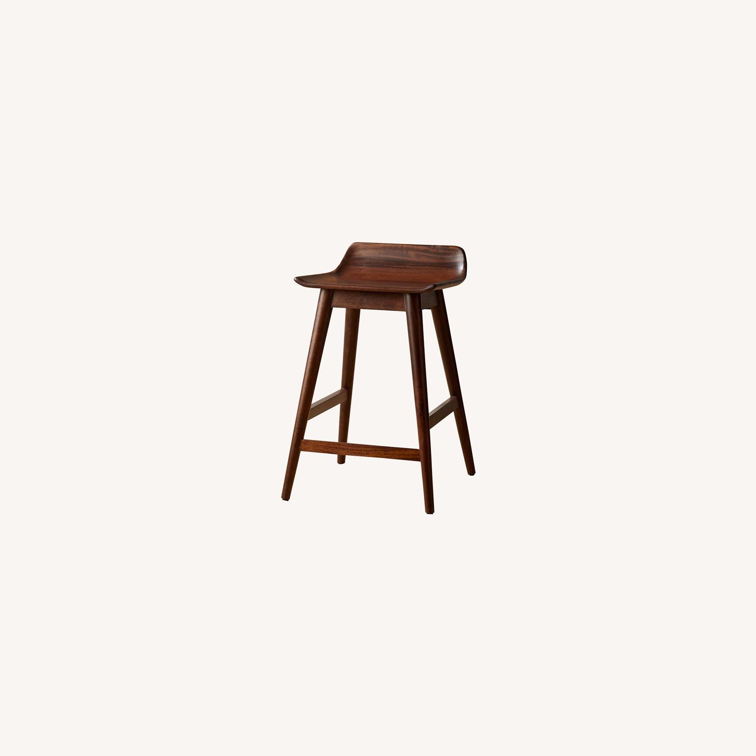 CB2 Wooden Counter Stools- Set of 3 - image-0