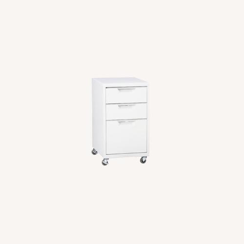 Used CB2 Tps 3 Drawer File Cabinet White for sale on AptDeco