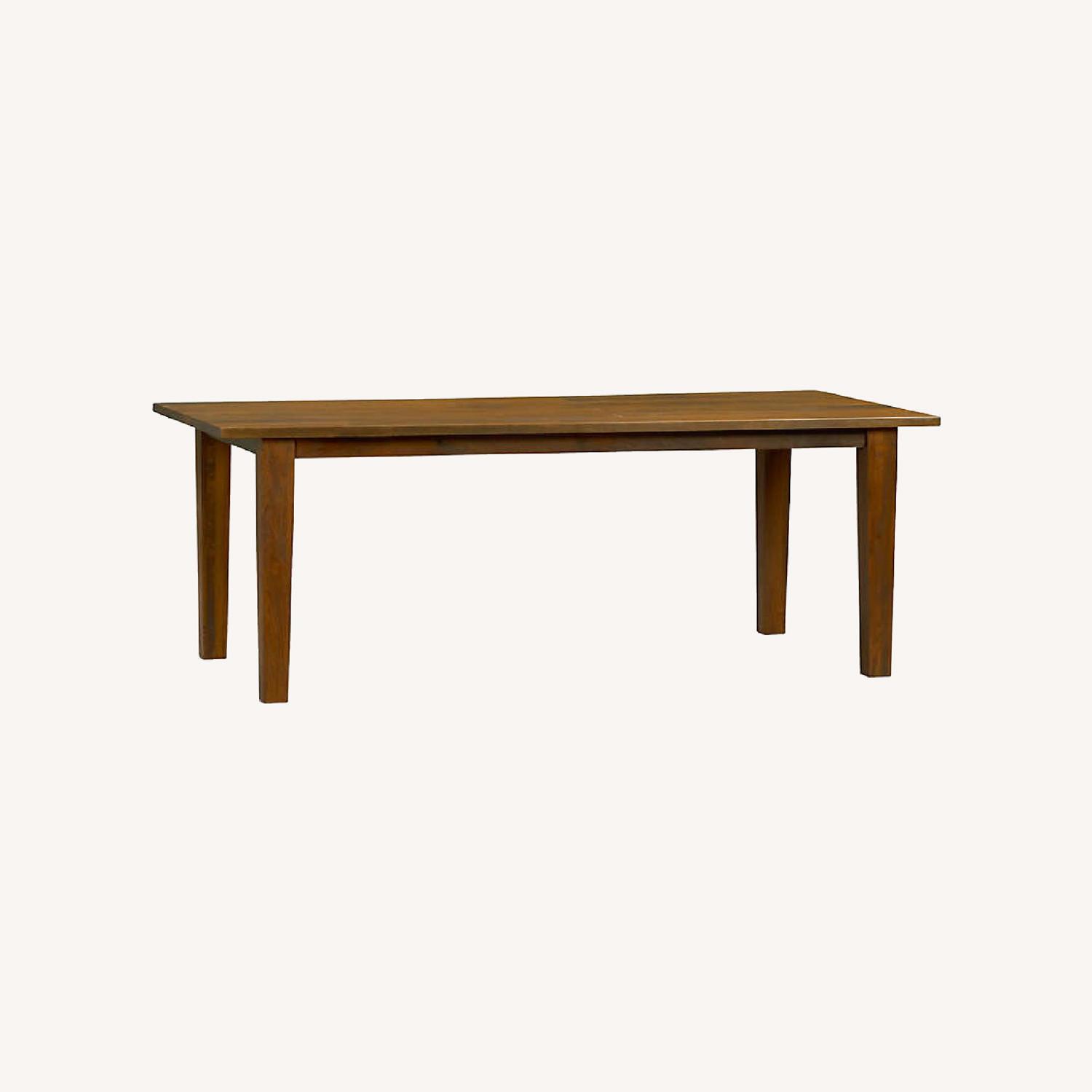 Crate & Barrel Basque Honey 82" Dining Table - image-0