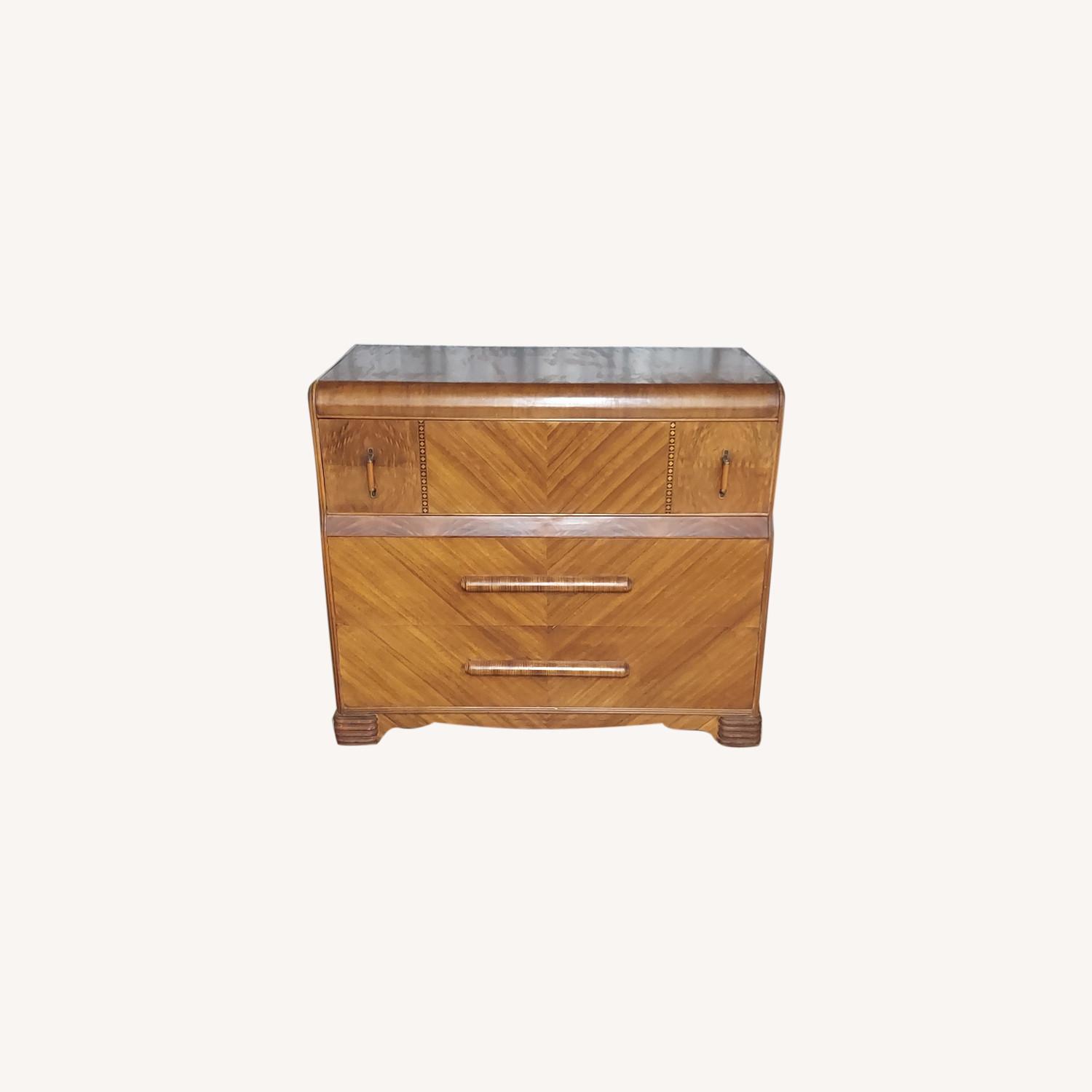 Antique Waterfall 3 Drawer Dresser - image-0