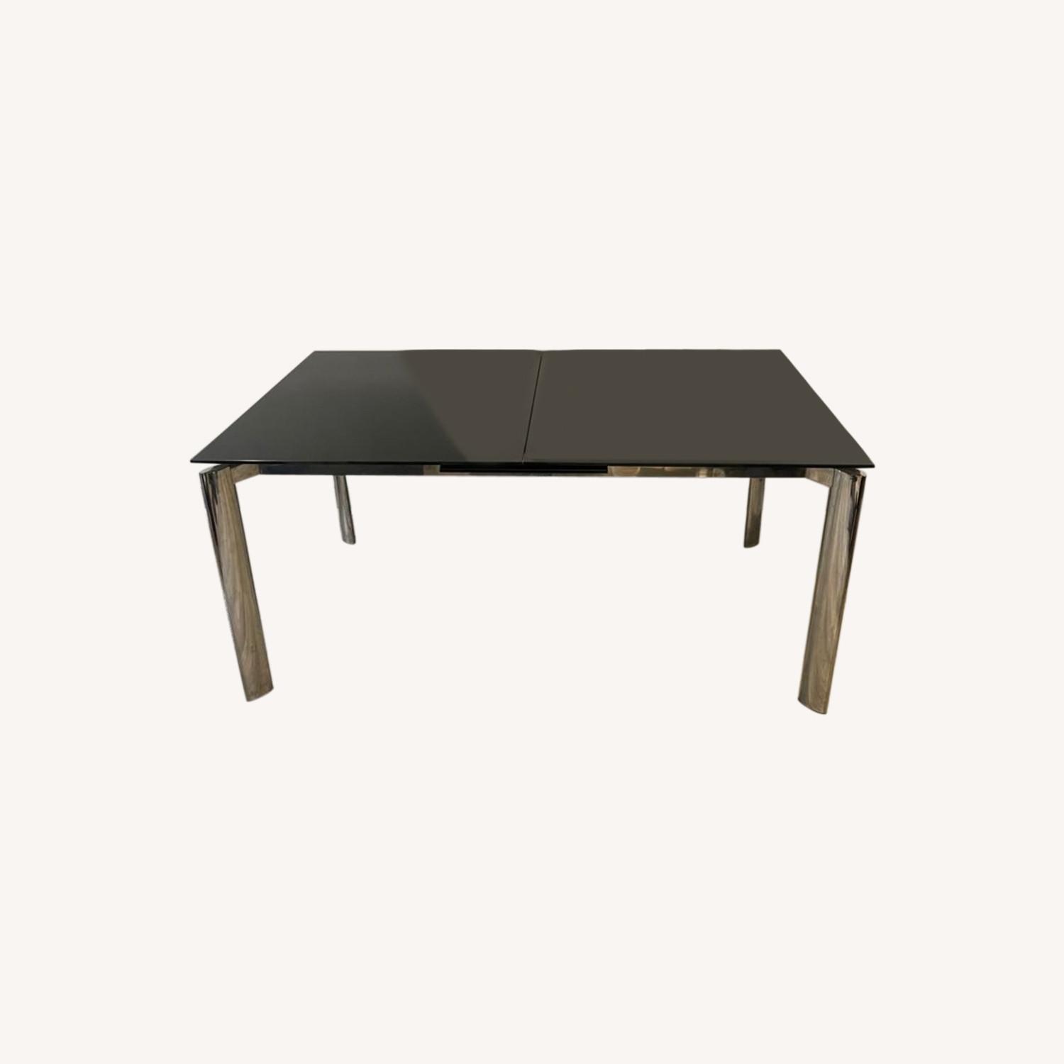 Modani Cameron Extendable Glass Table Black - AptDeco