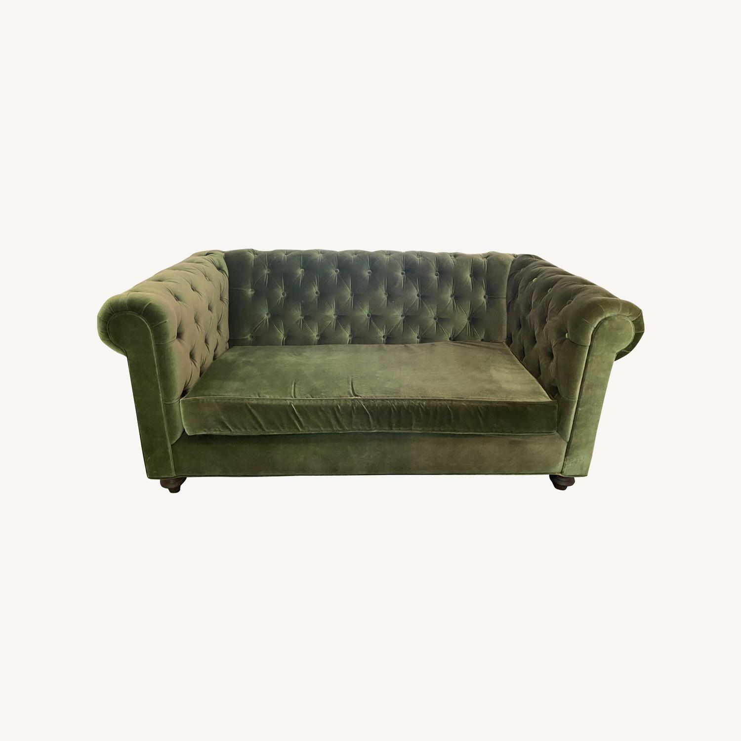 Tufted Green Velvet Sofa by ModShop - image-0