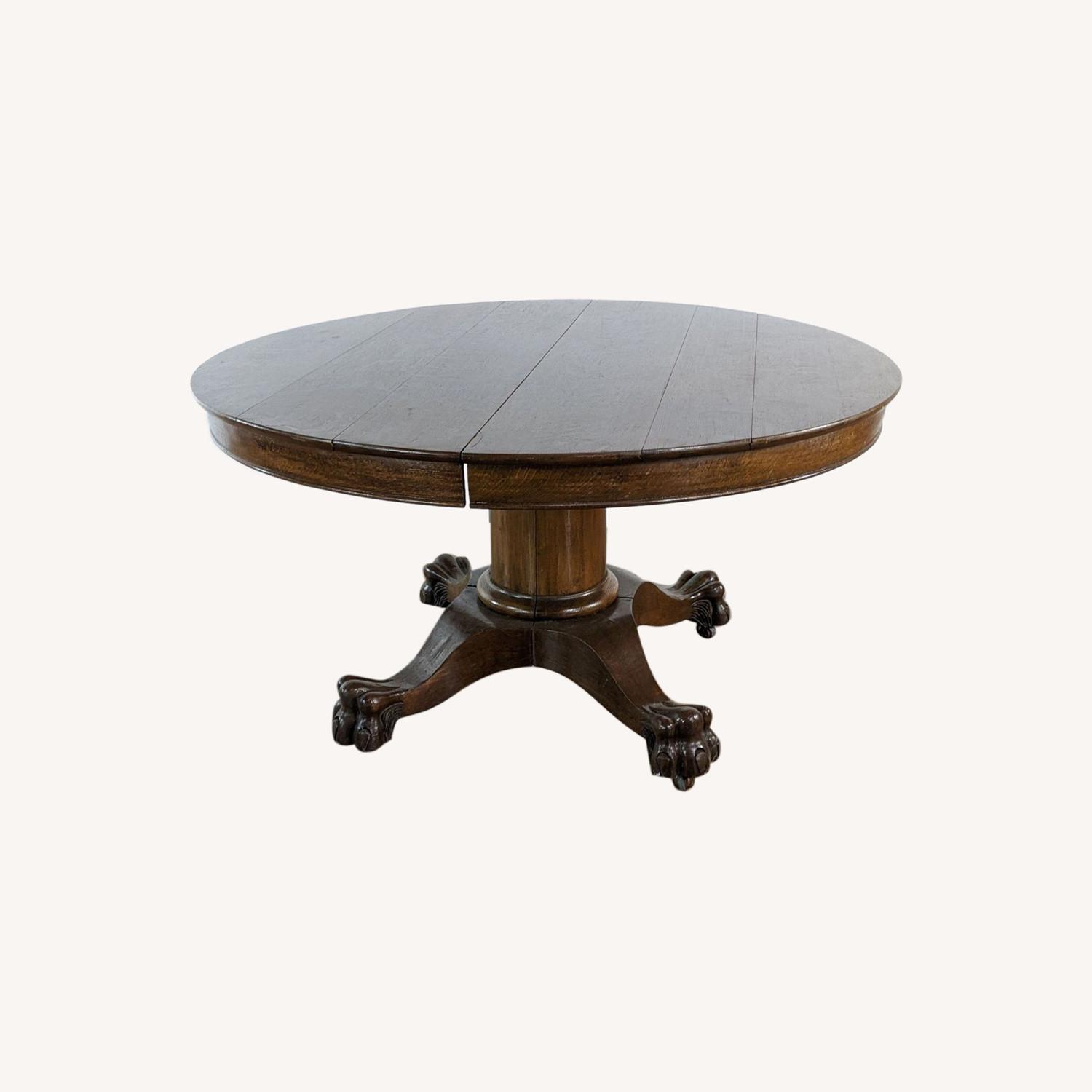 Antique Oak Dining Table - image-0