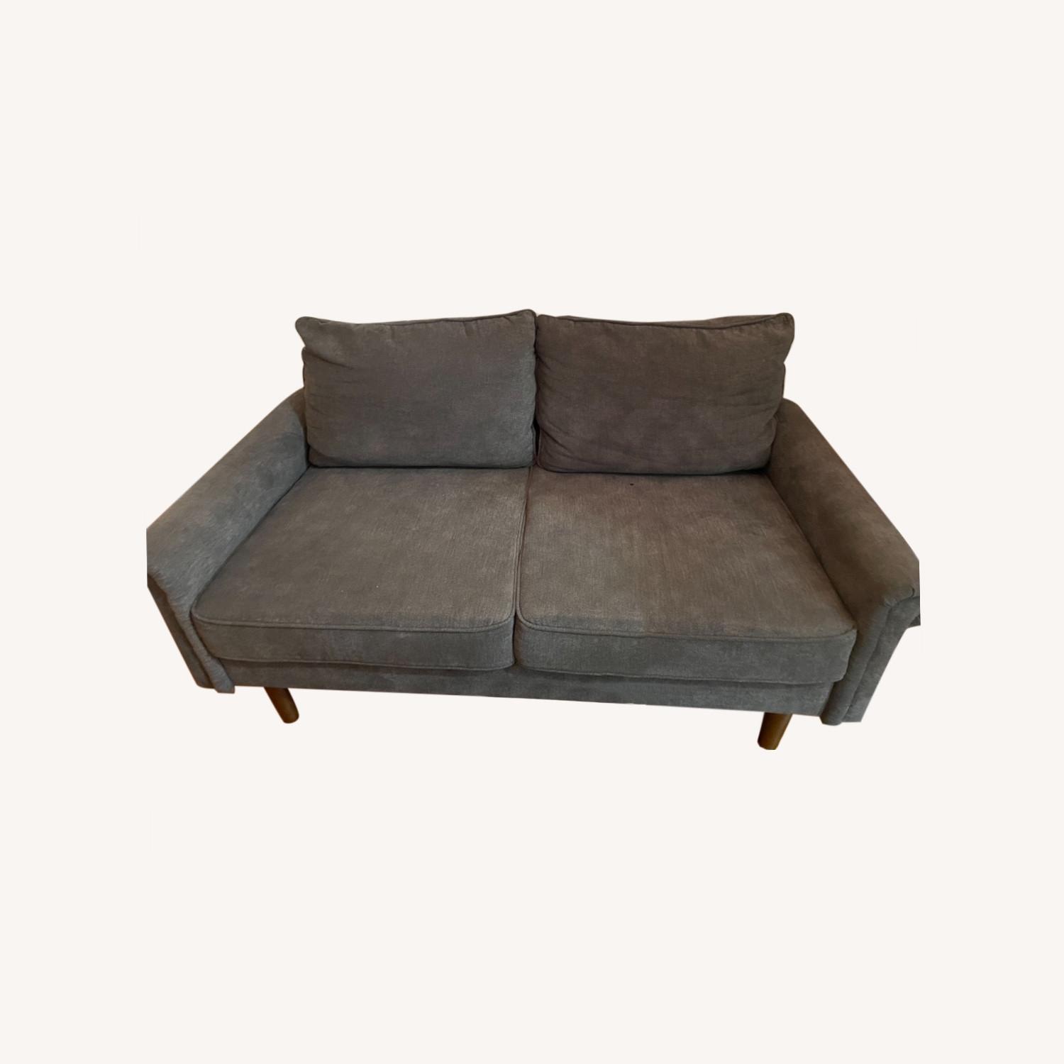 Wayfair George Oliver Gail Flared Loveseat Sofa - image-0
