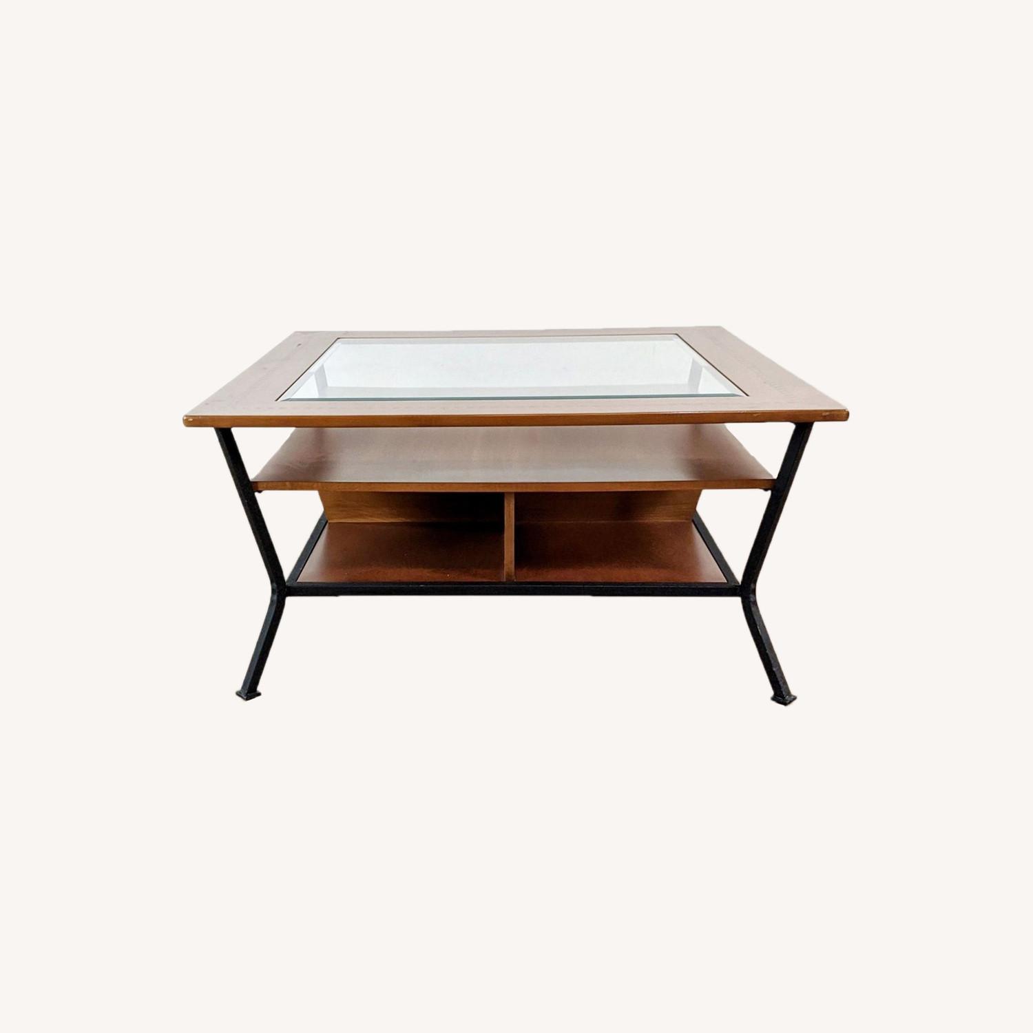 Glass Insert Coffee Table - image-0