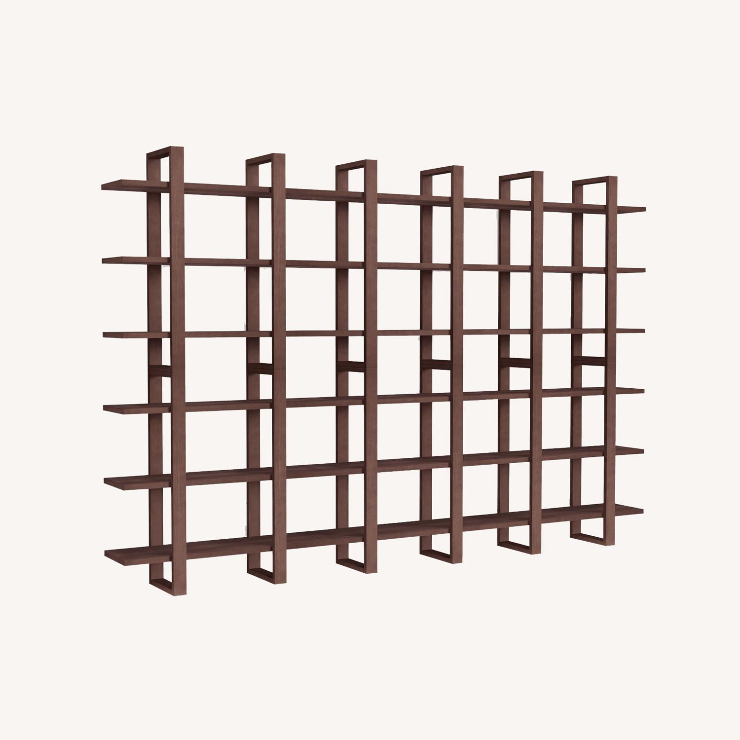 Burrow The Index Wall Shelf, Set of 6 in Walnut - image-0