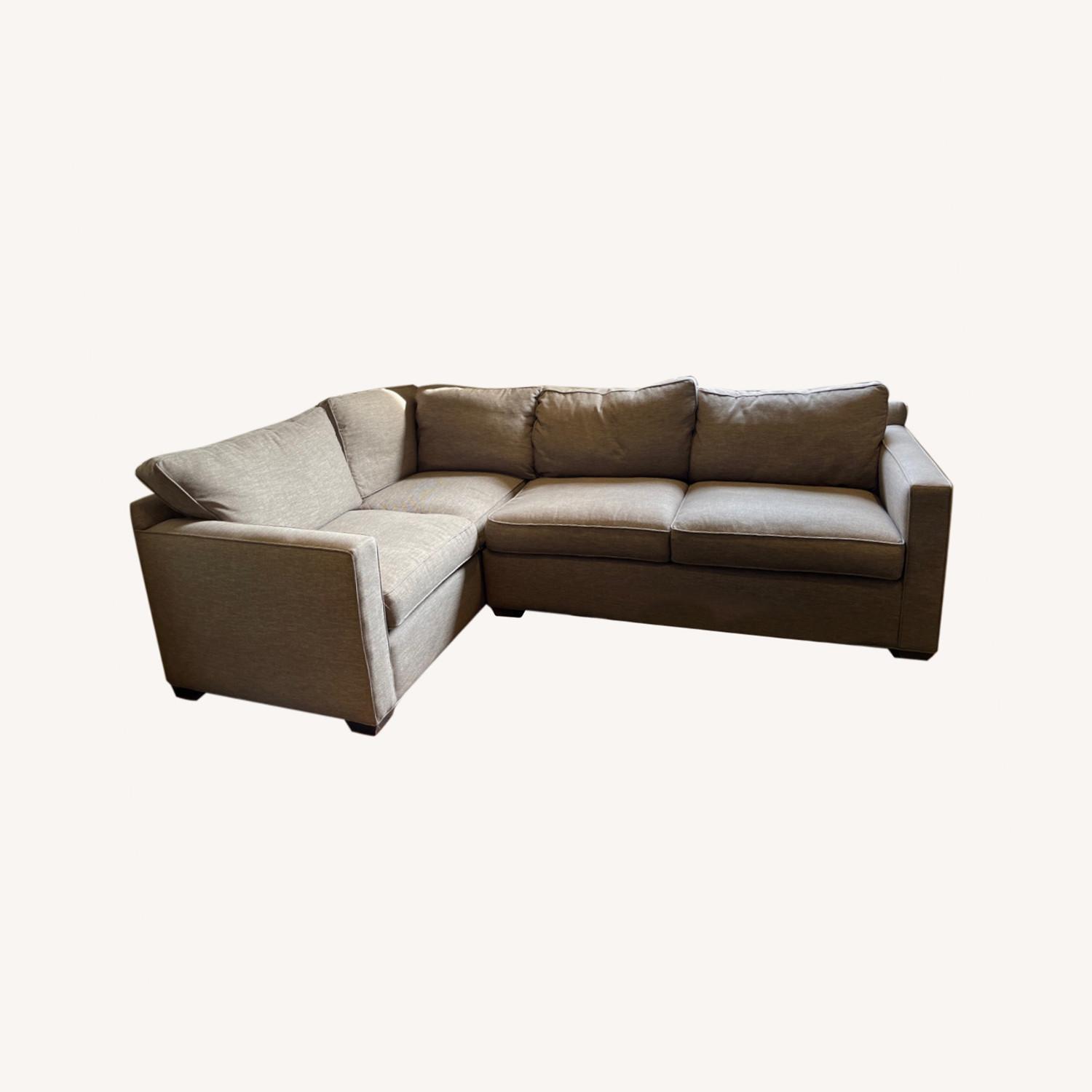 Crate and barrel Grey Couch Sectional AptDeco