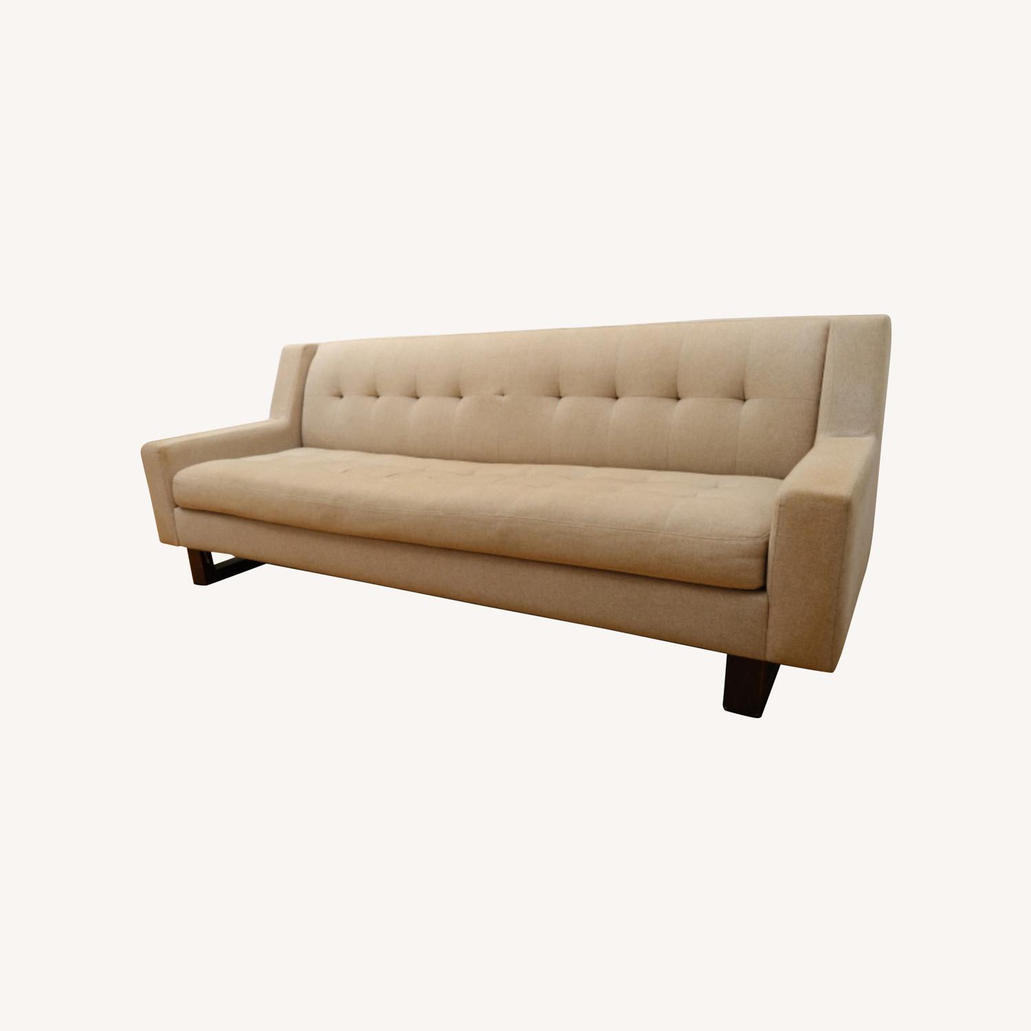 American Leather lowarm Sofa in Linen AptDeco