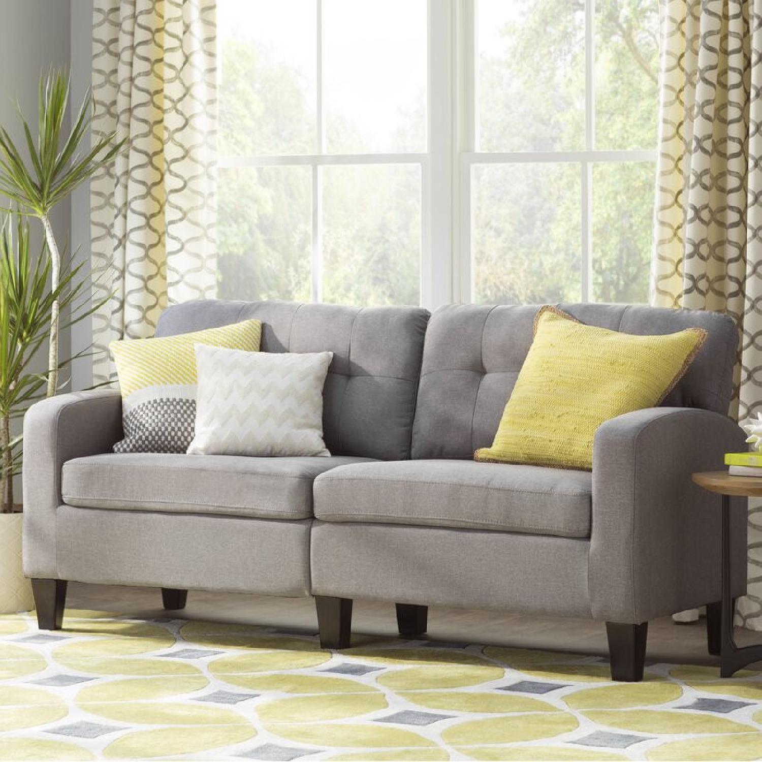 Wayfair Dark Grey Couch 72 - image-4