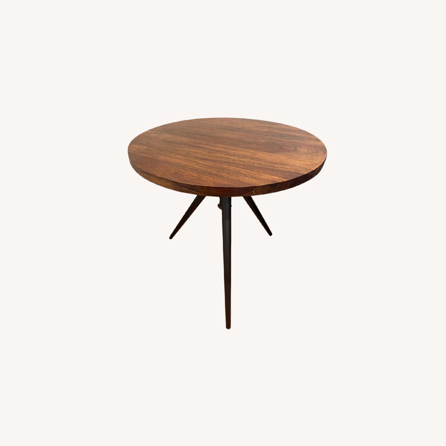 West Elm Round Adjustable Bistro Table AptDeco