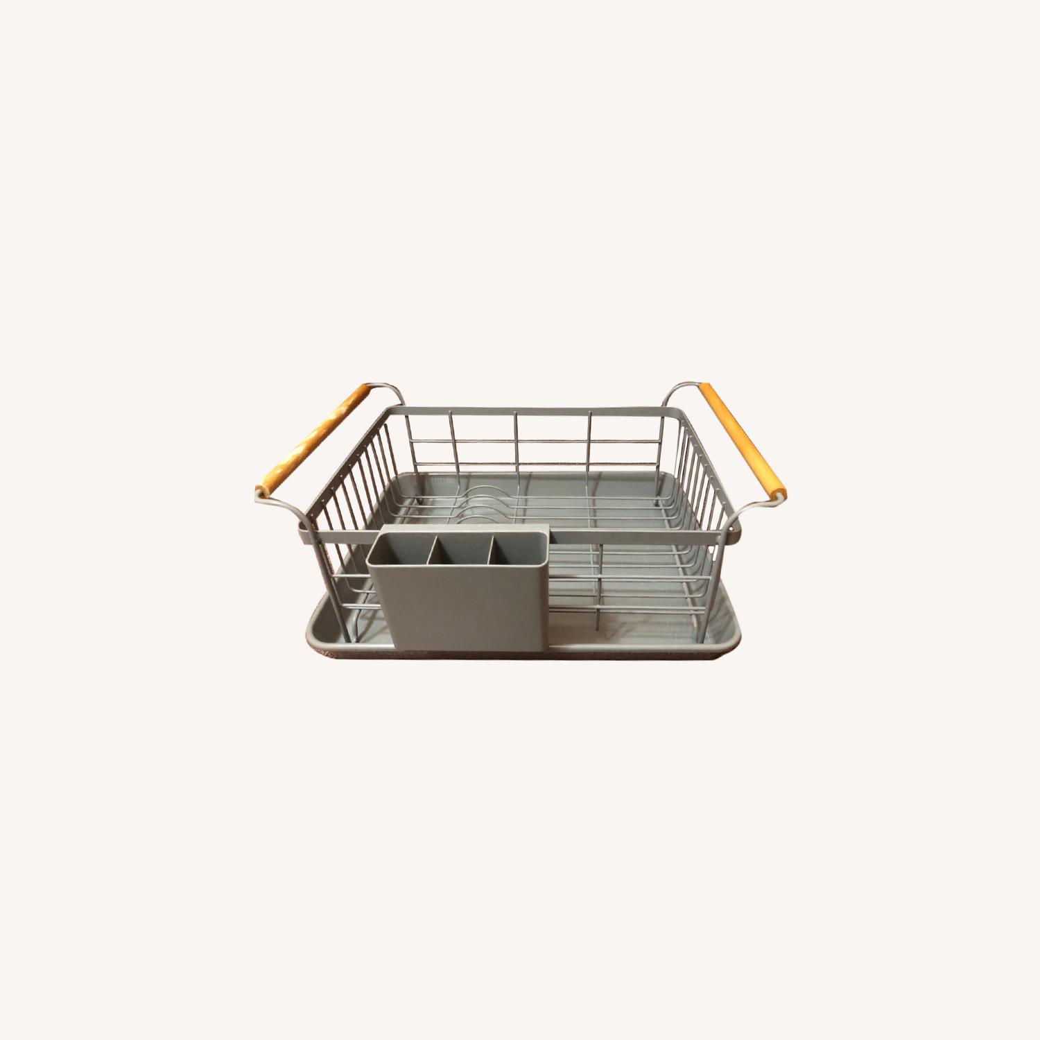 Yamazaki Home WoodHandled Dish Rack AptDeco