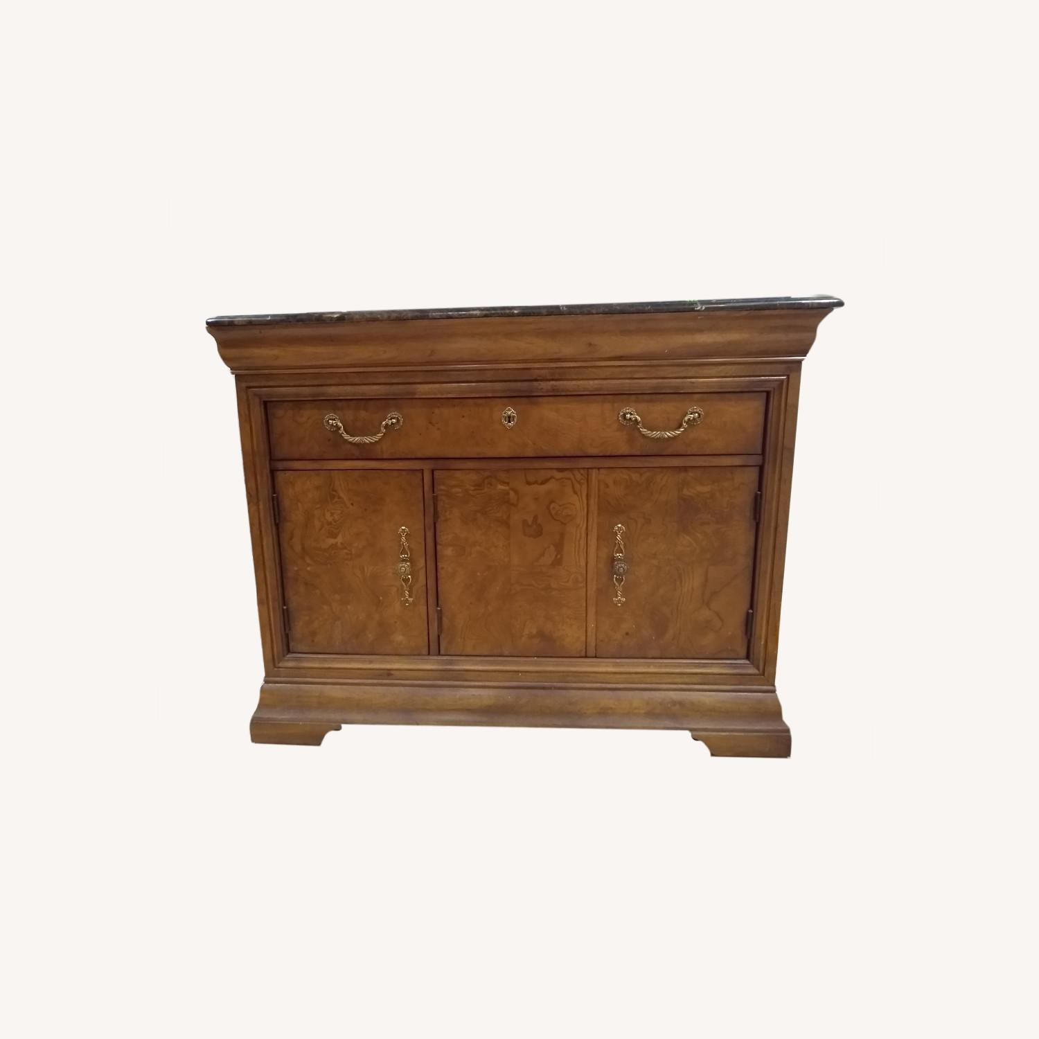 Thomasville Real Wood with Marble Top AptDeco
