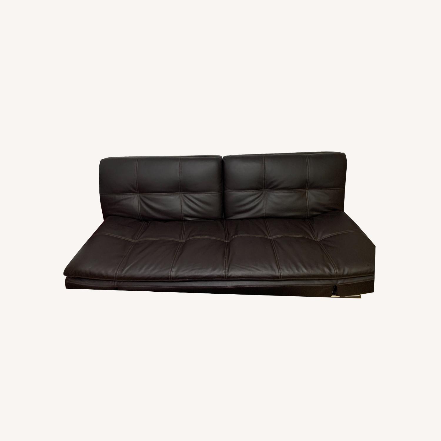 Leather Sofa Bed AptDeco