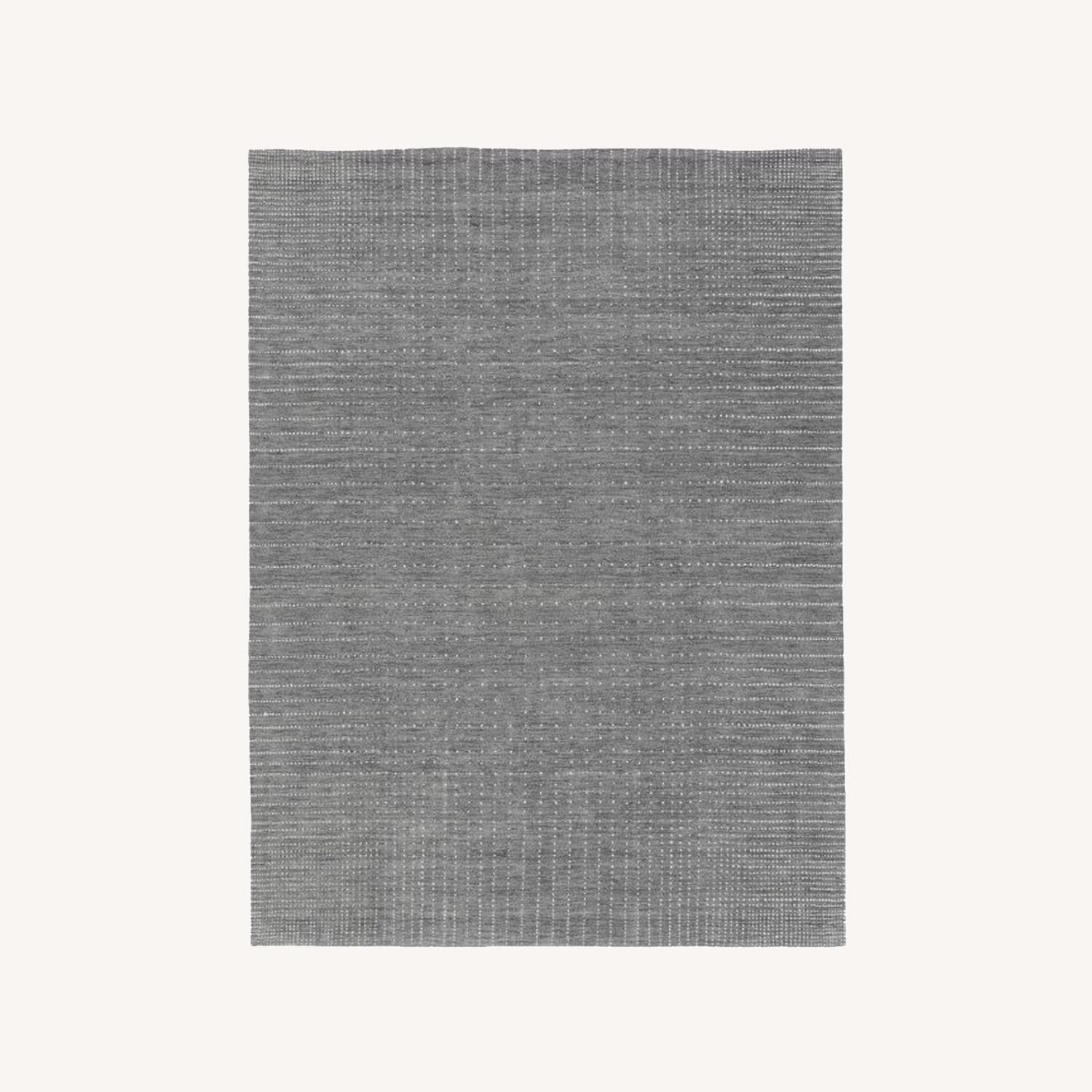West Elm Graduated Dot Rug 6x9 Pewter AptDeco