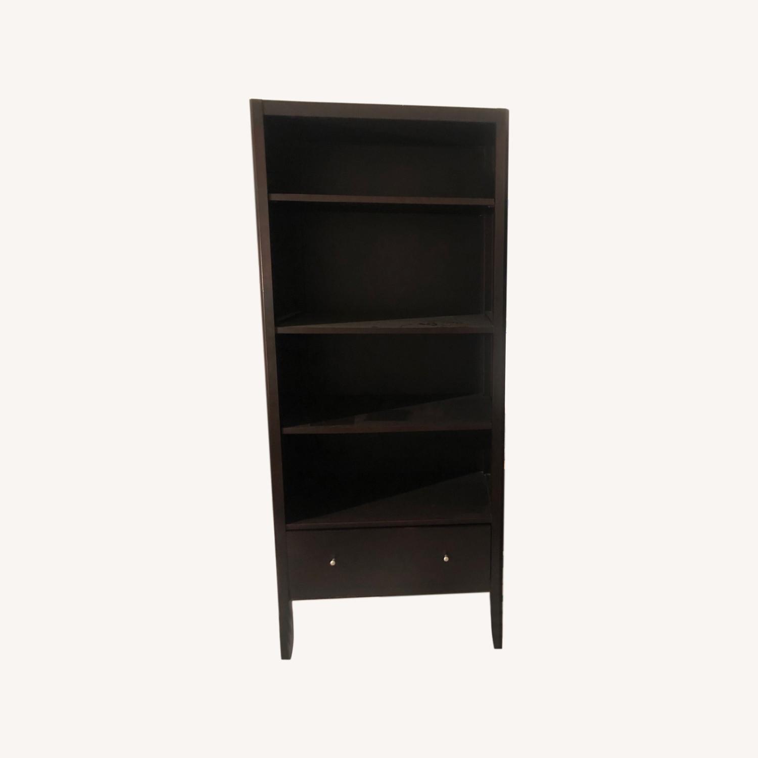 Crate & Barrel Bookcase with Drawer AptDeco