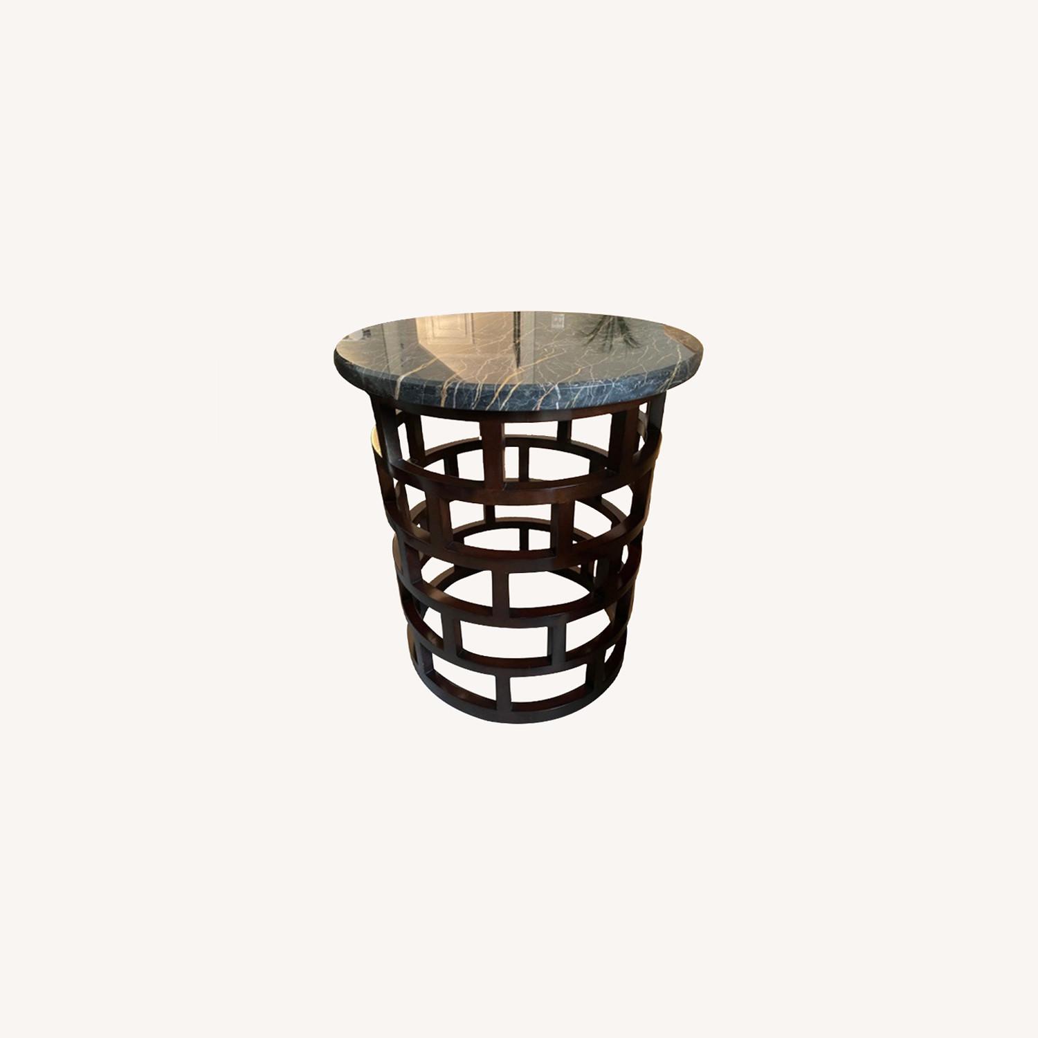 Century Furniture Metro Luxe Side Table w/Marble - image-0