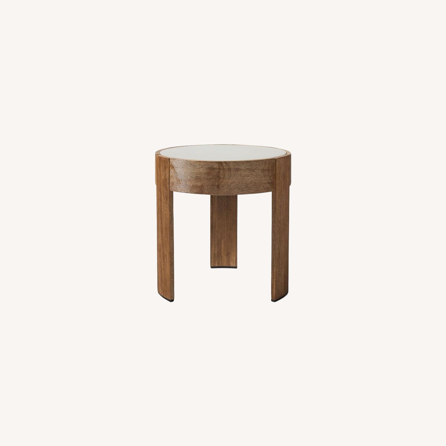 West Elm Portside Concrete Side table AptDeco