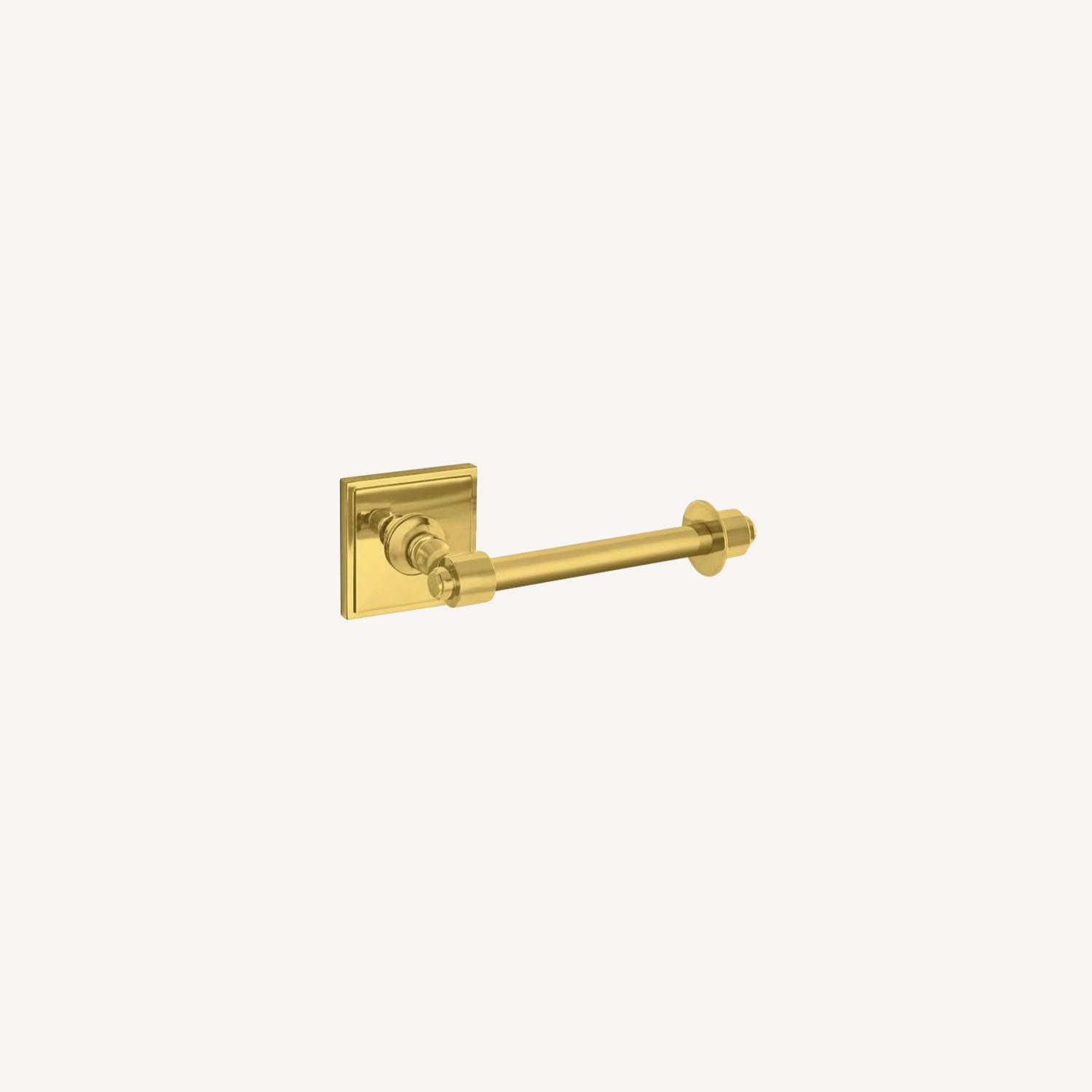 Pottery Barn Brass Pearson Toilet Paper Holder - image-0