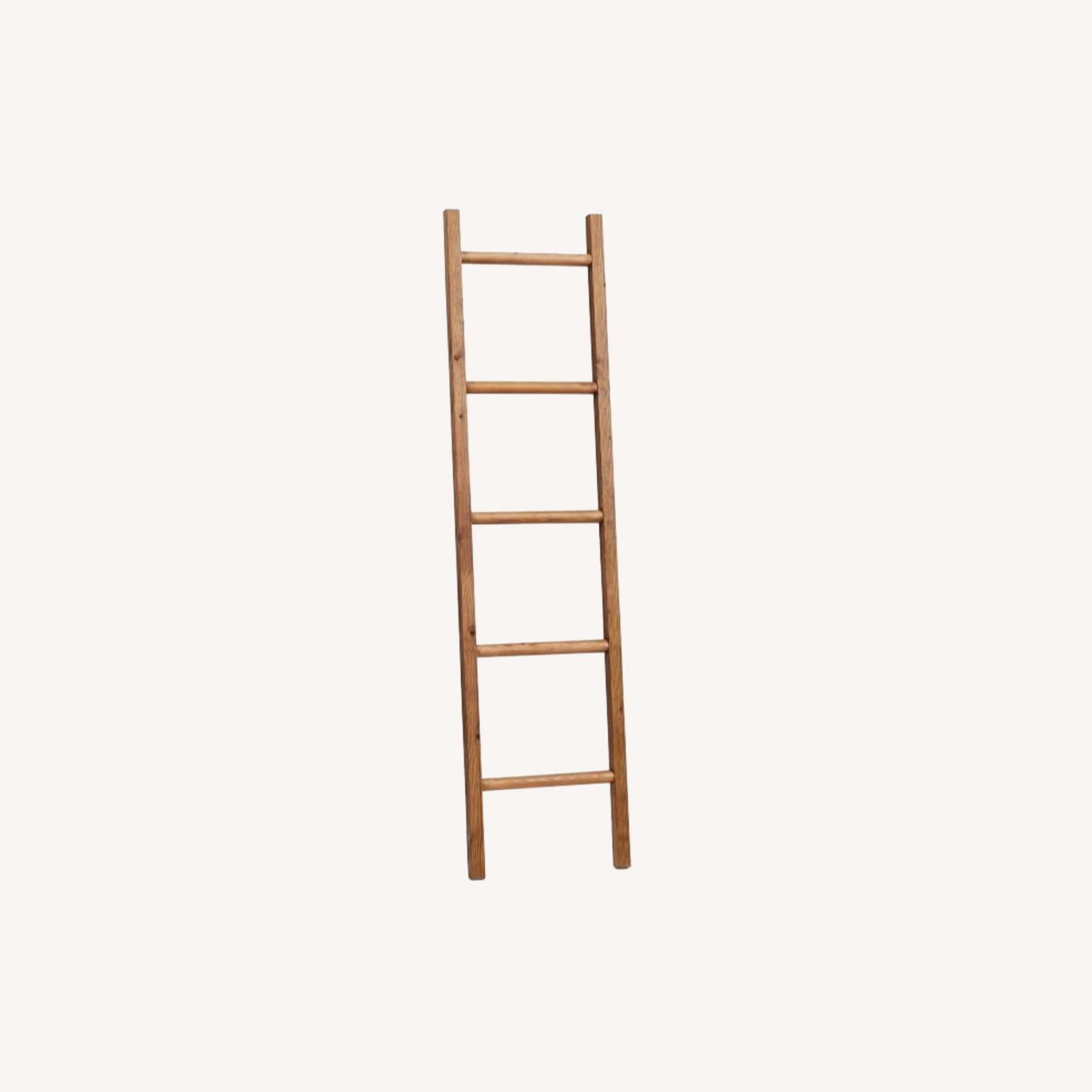 Pottery Barn Rustic Reclaimed Wood Ladder,TawneyPine - image-0