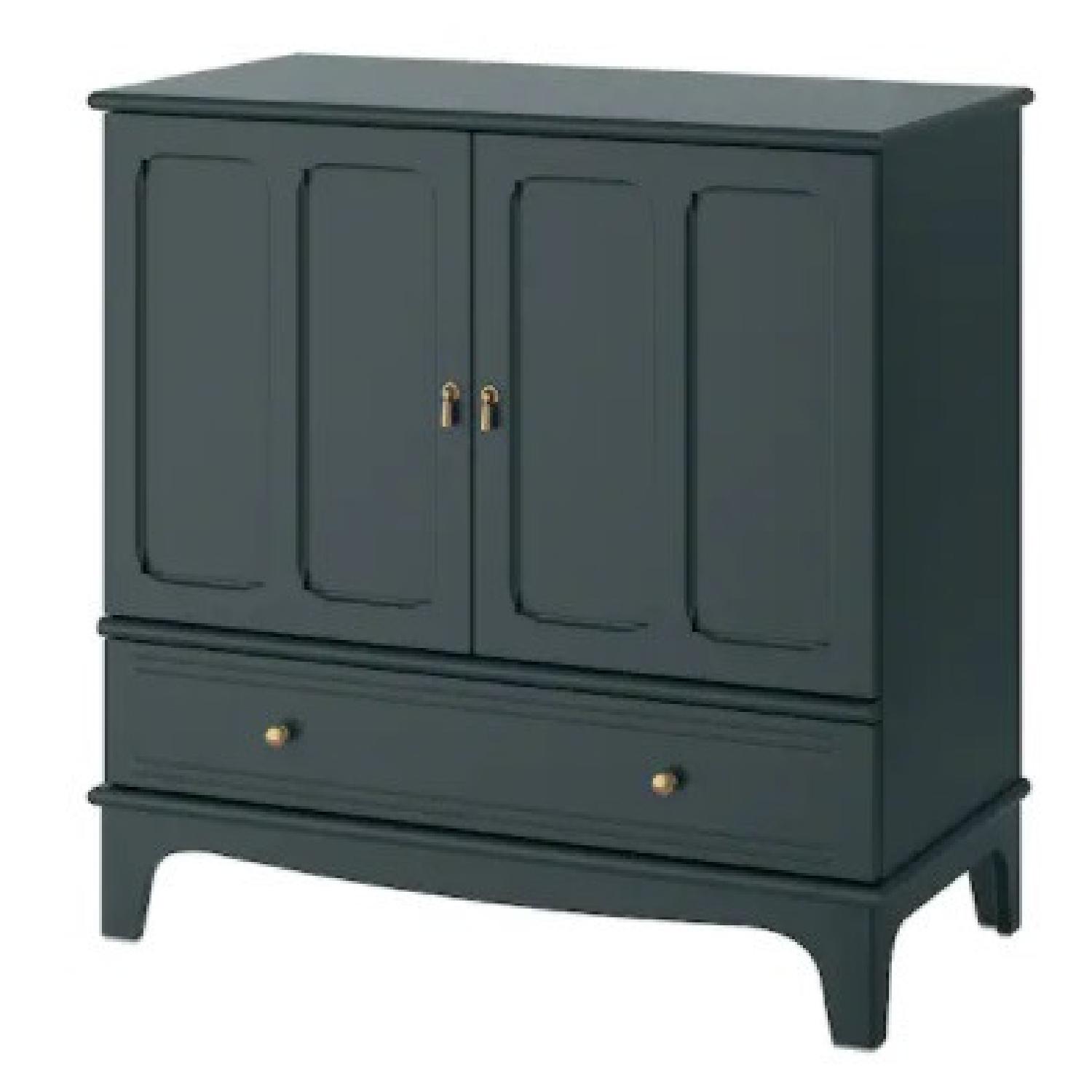 IKEA Dark Blue Storage or Media Cabinet - image-4
