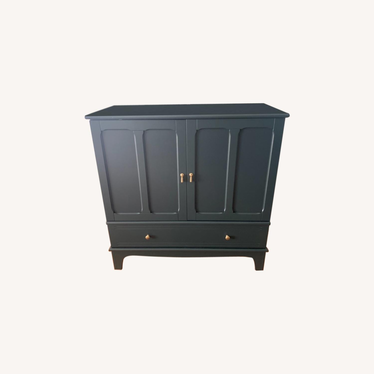 IKEA Dark Blue Storage or Media Cabinet - image-0