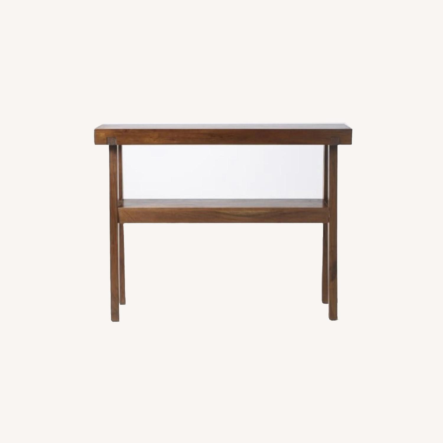 West Elm Rustic Acacia Console Table - image-0