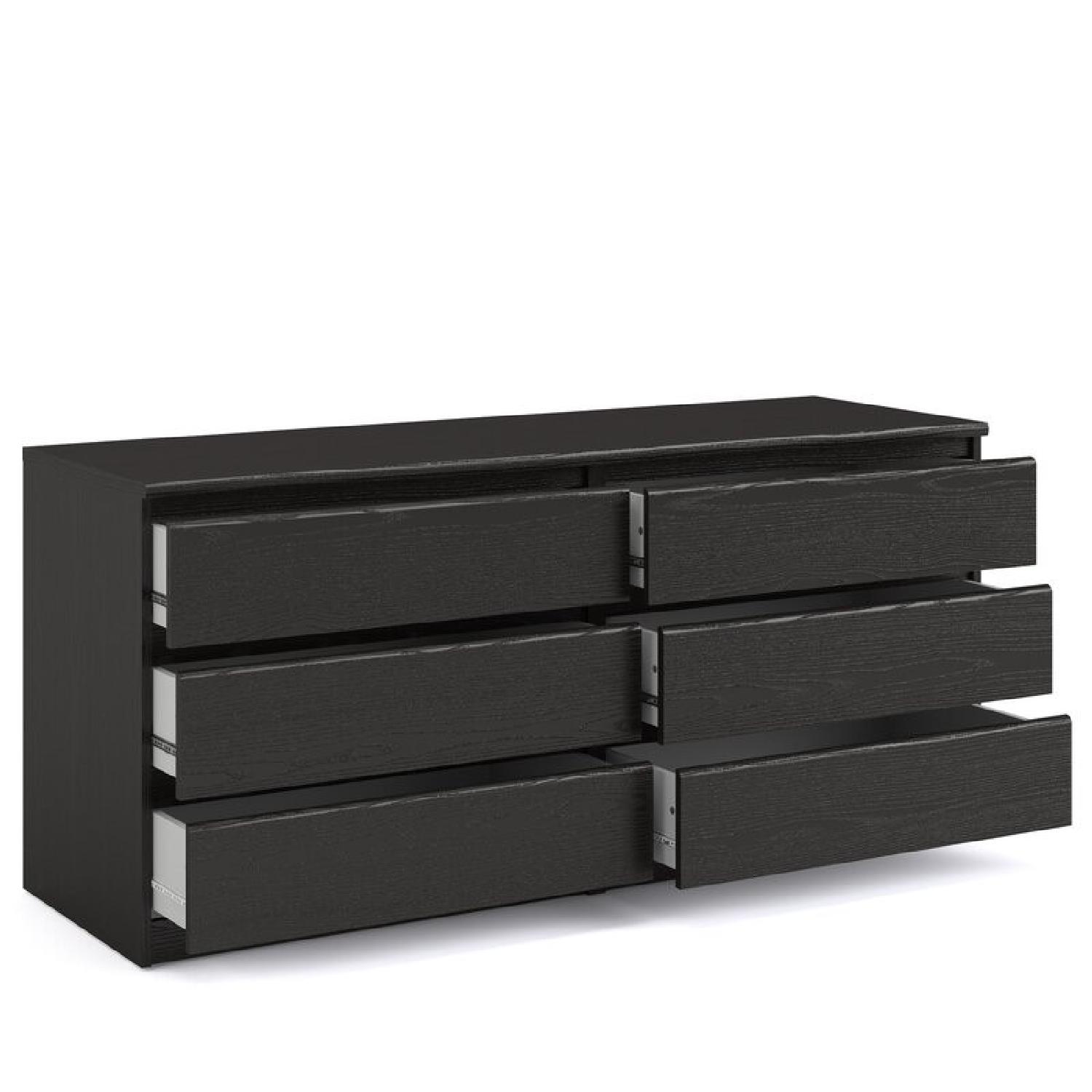 Wayfair Black 6 Drawer Double Dresser - image-5