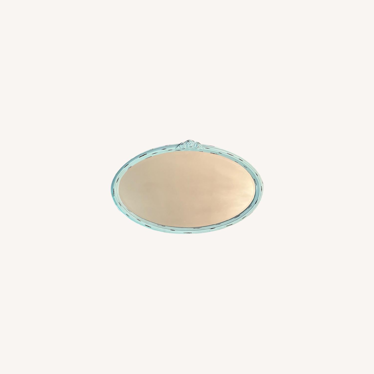 Pottery Barn Teen Oval Mirror AptDeco
